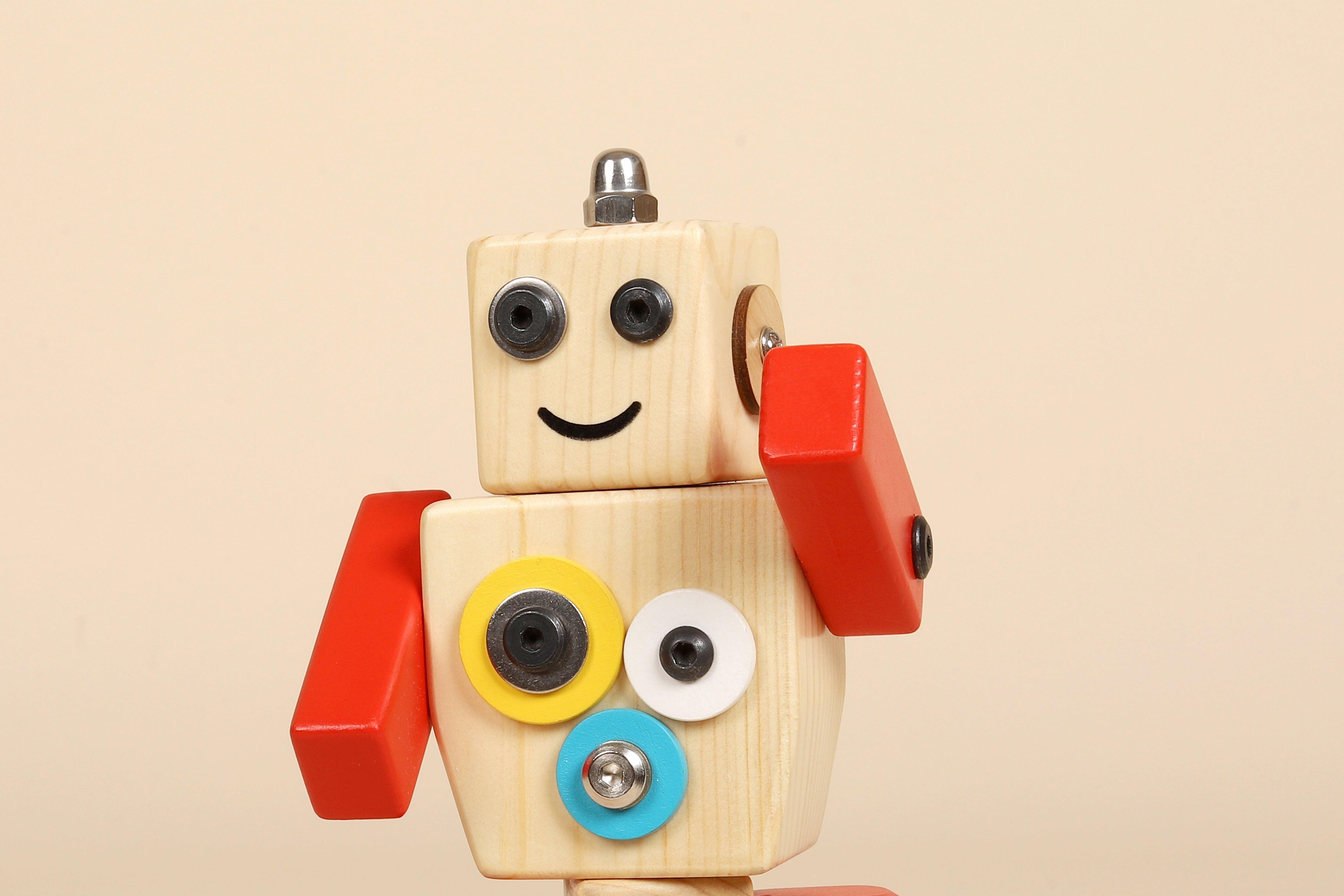 Wooden Robot STEM Toy | Ollie | For kids 3 and above - Bombay Toy Company