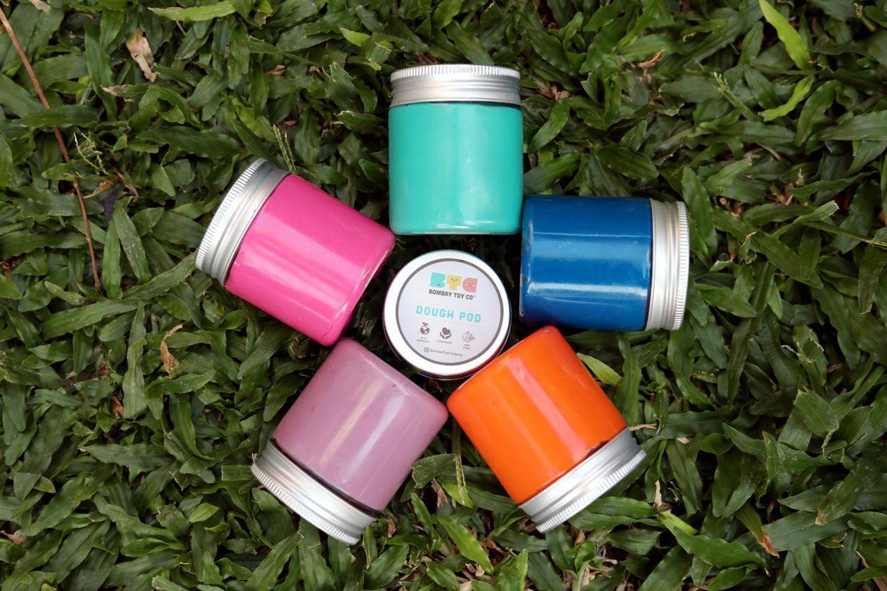 Natural Dough Pods | Set of 5 | 100 grams | Set A - Bombay Toy Company