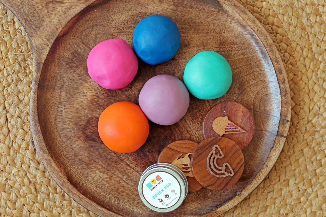Natural Dough Pods | Set of 5 | 100 grams | Set A - Bombay Toy Company