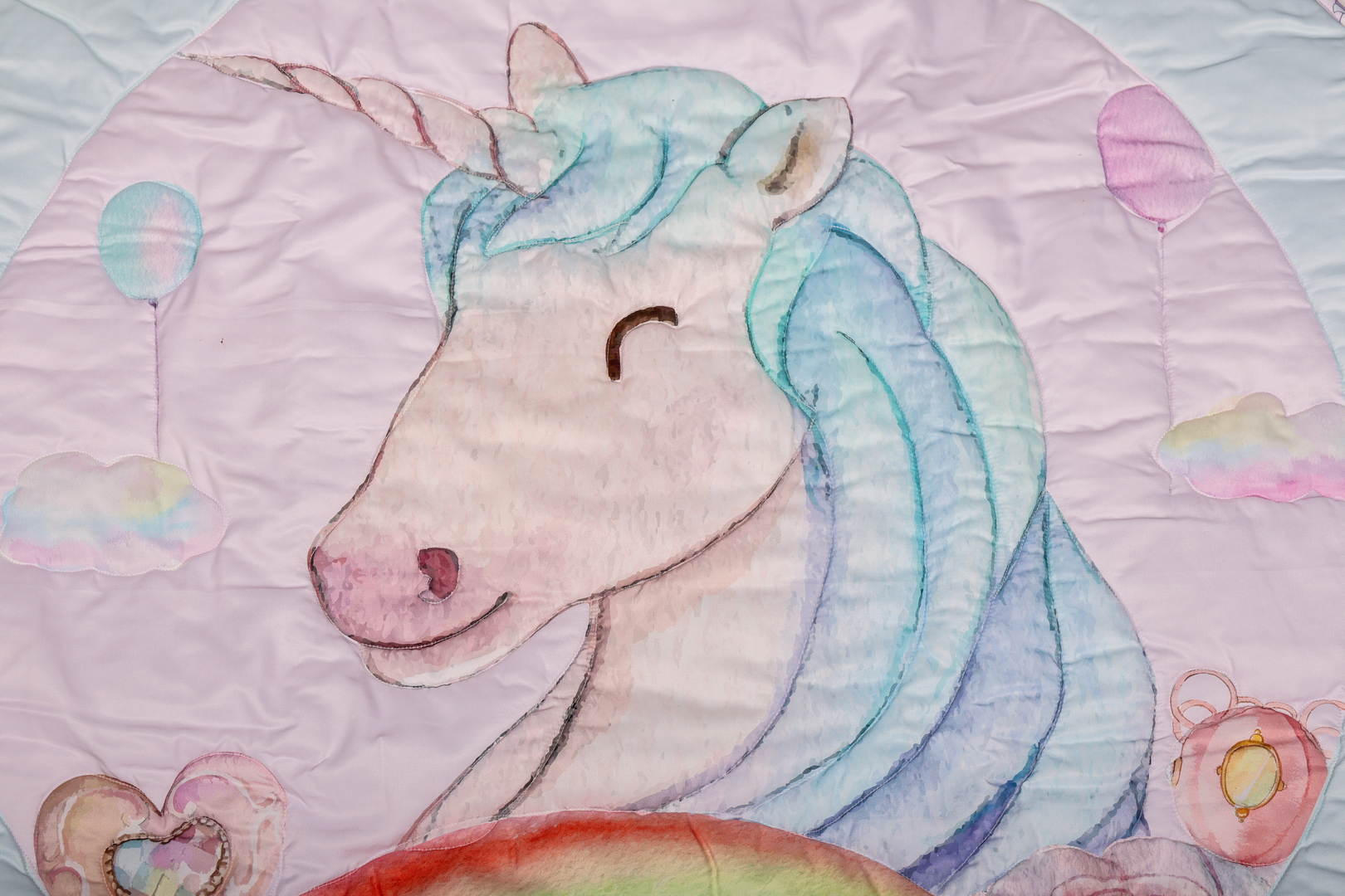 Round Unicorn Playmat