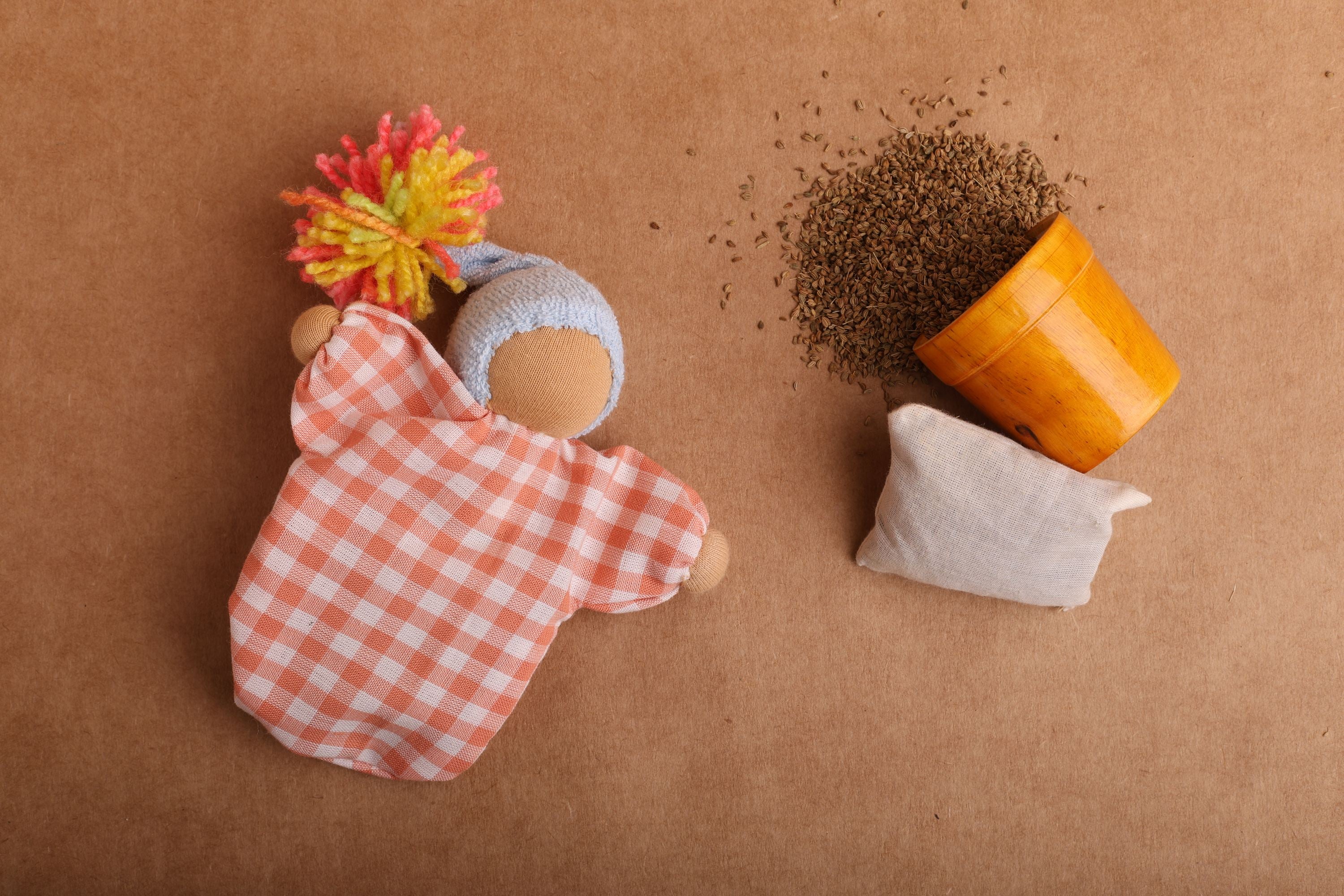 Aromatic Ajwain Doll for Kids | Microwavable Sensory Aid