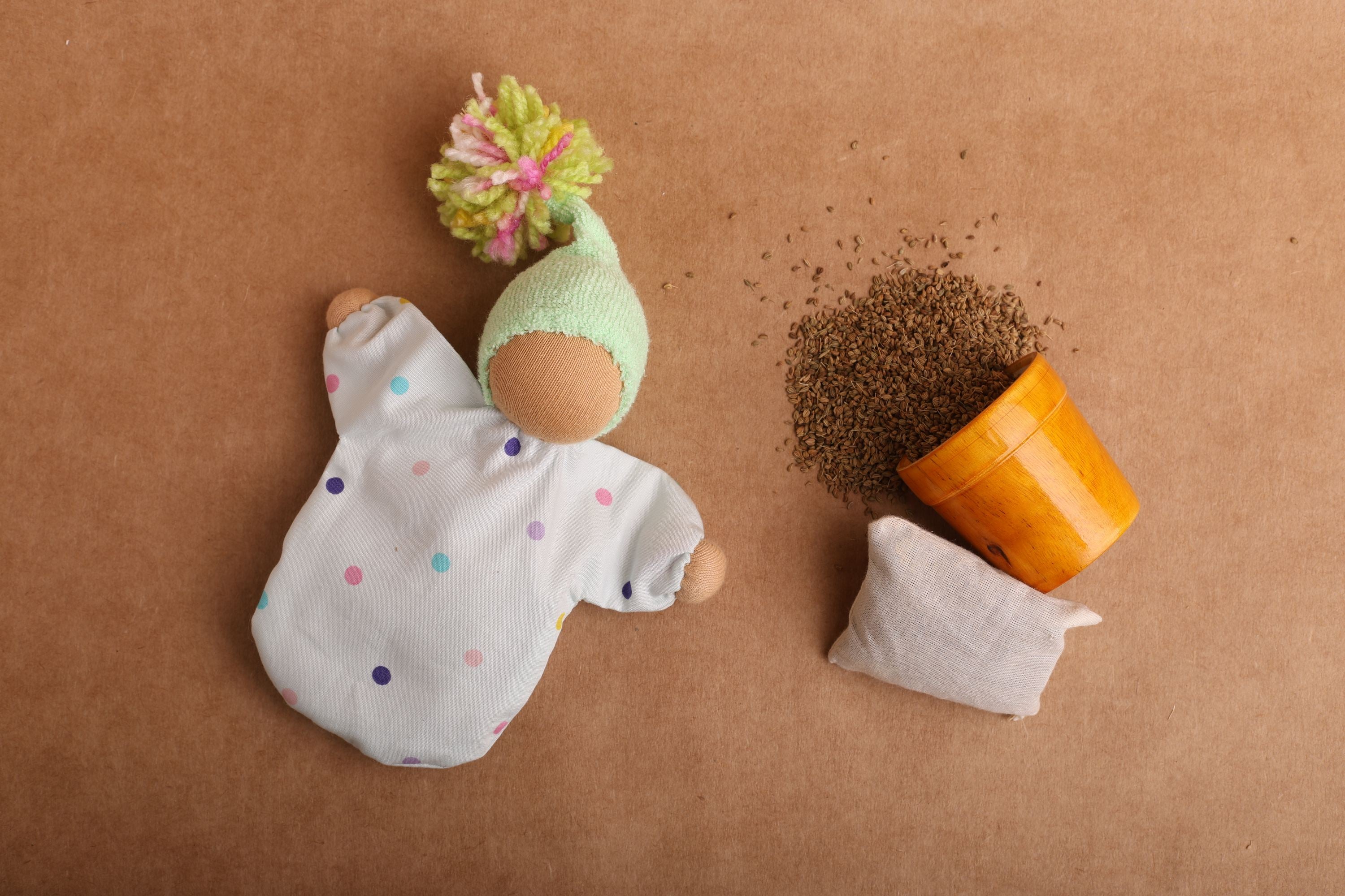 Aromatic Ajwain Doll for Kids | Microwavable Sensory Aid