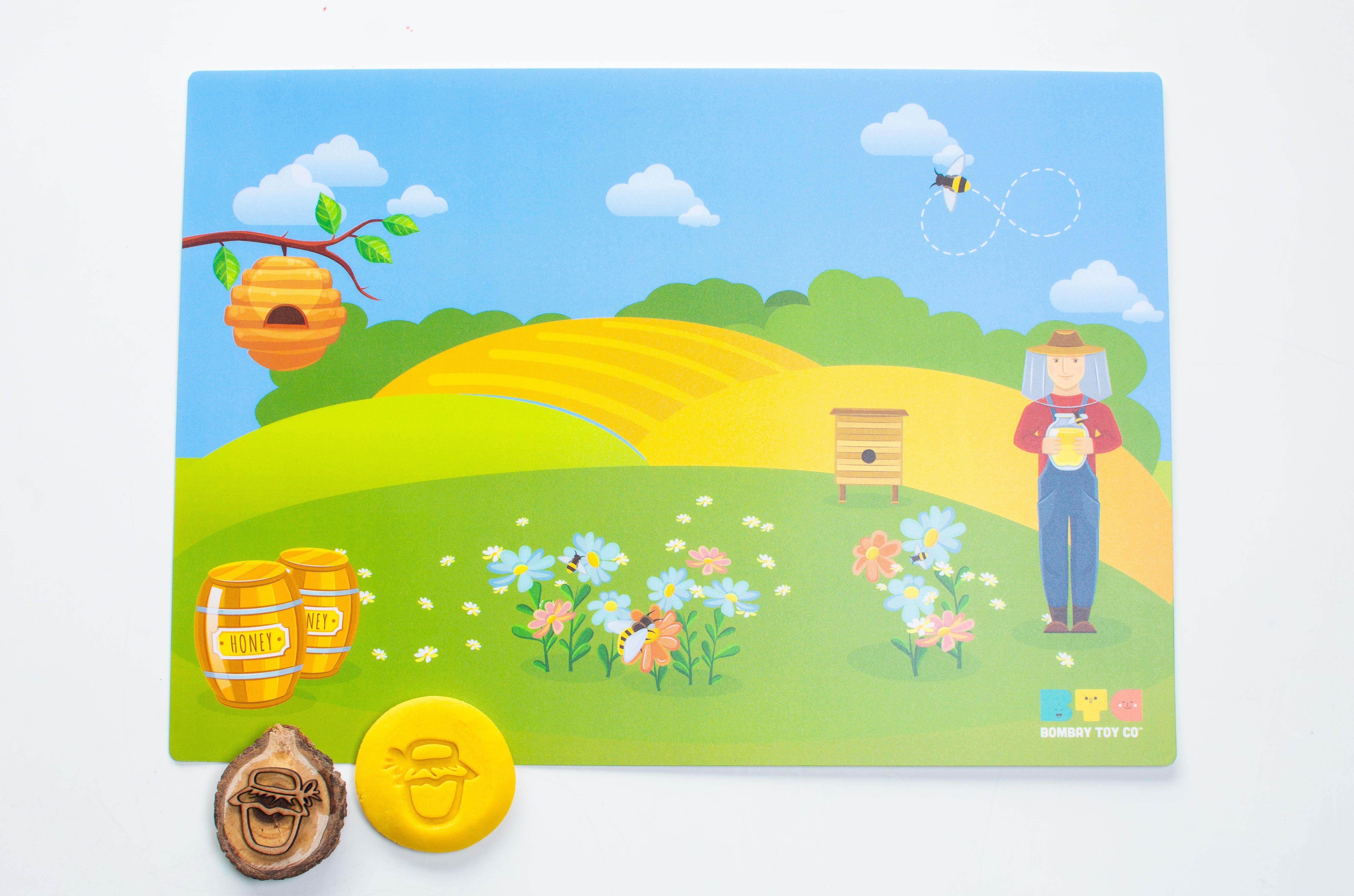 Play Dough Kit | Honeybee Theme | Sensory Play - Bombay Toy Company
