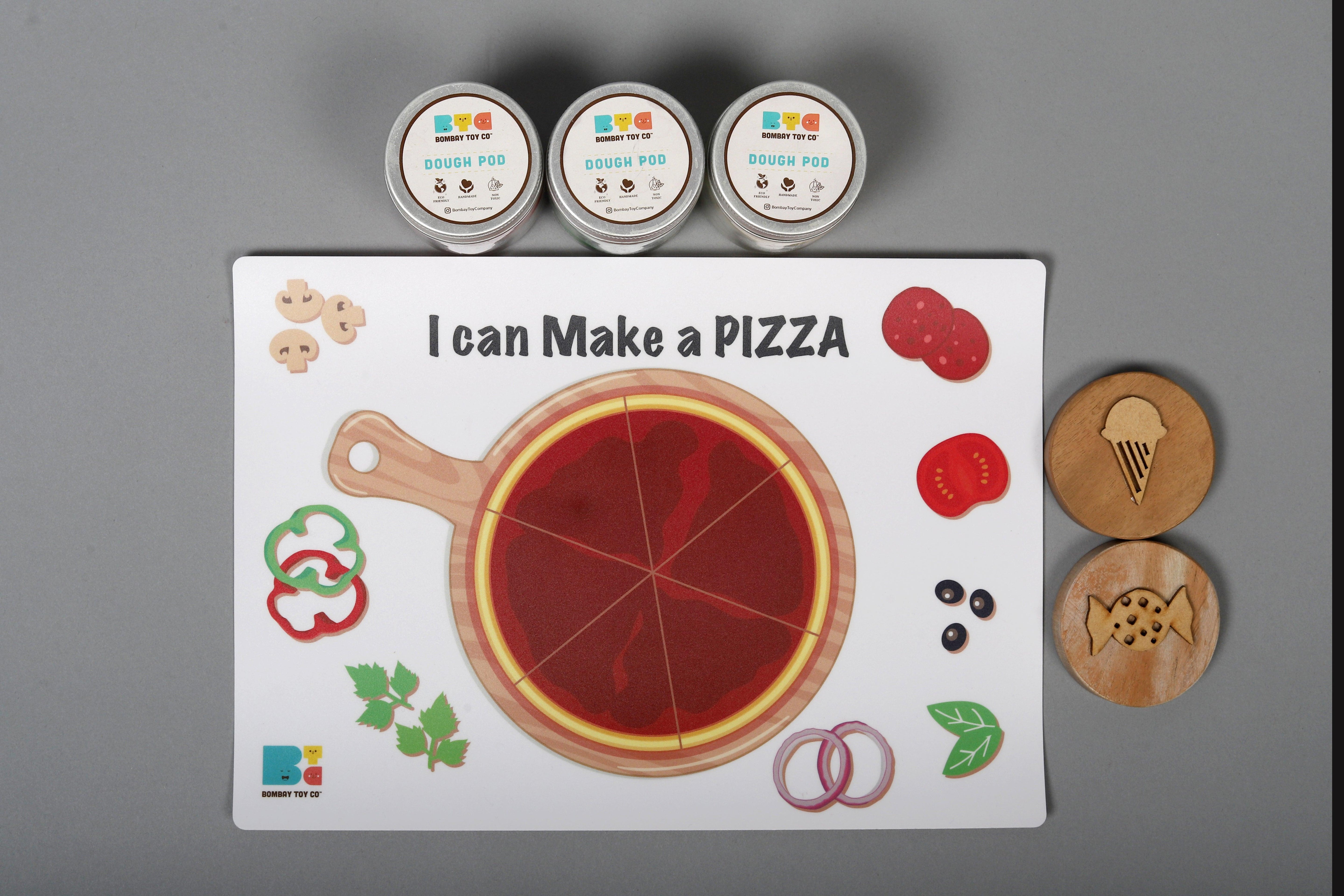Play Dough Kit | I can make a Pizza !! | Reusable - Bombay Toy Company
