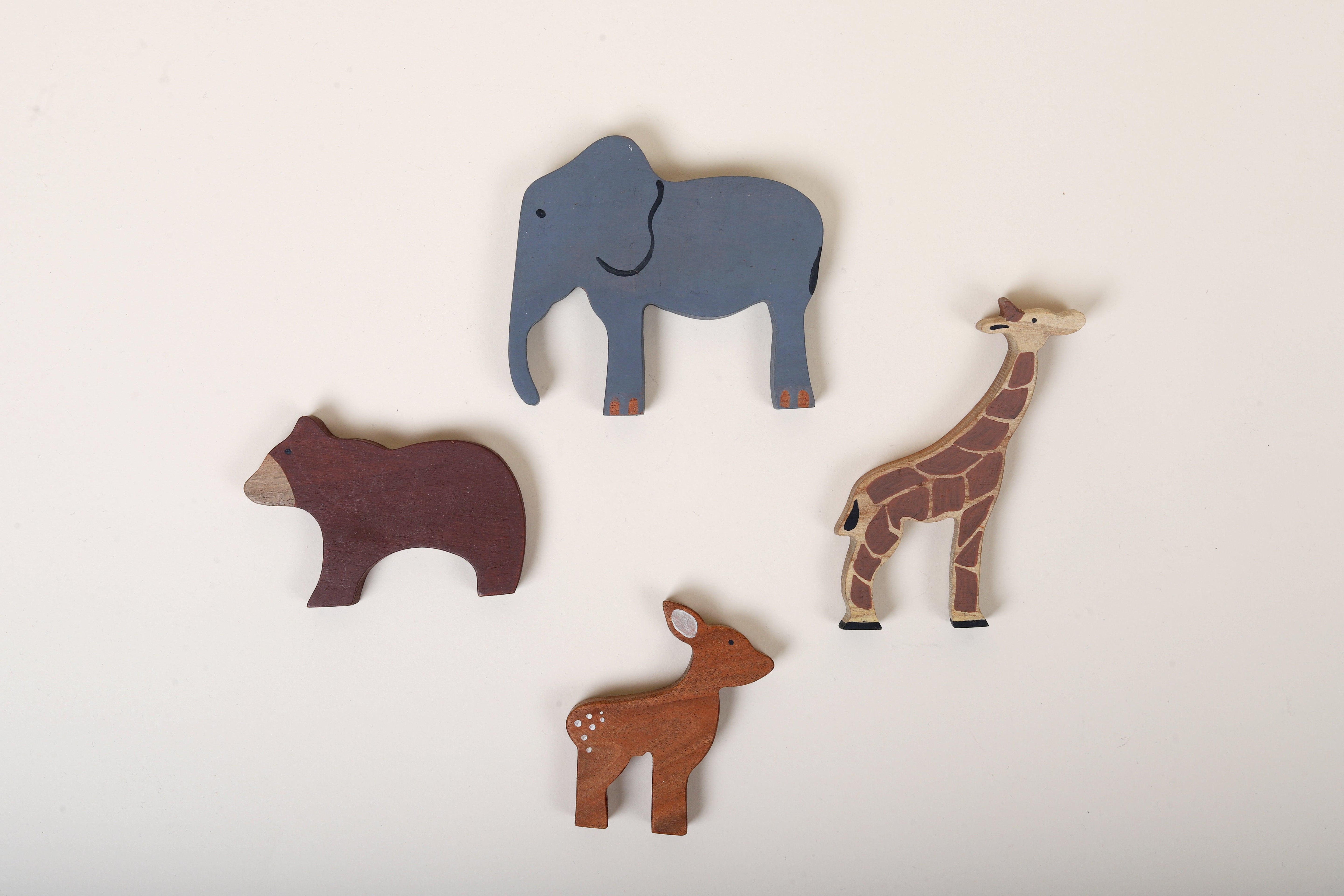 Wooden Wild Animals Toys - Bombay Toy Company