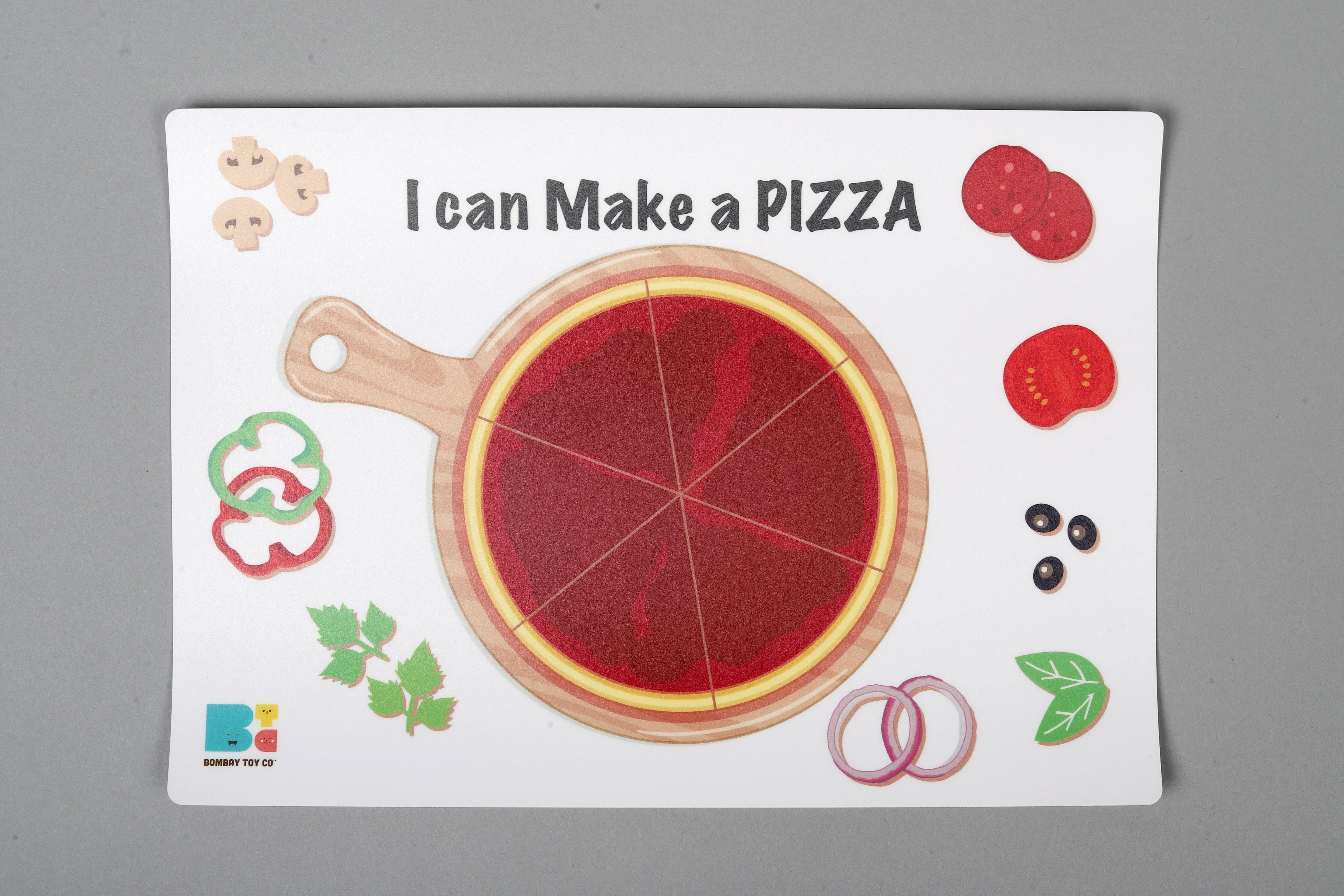 Play Dough Mat | I can make Pizza!! | Reusable - Bombay Toy Company