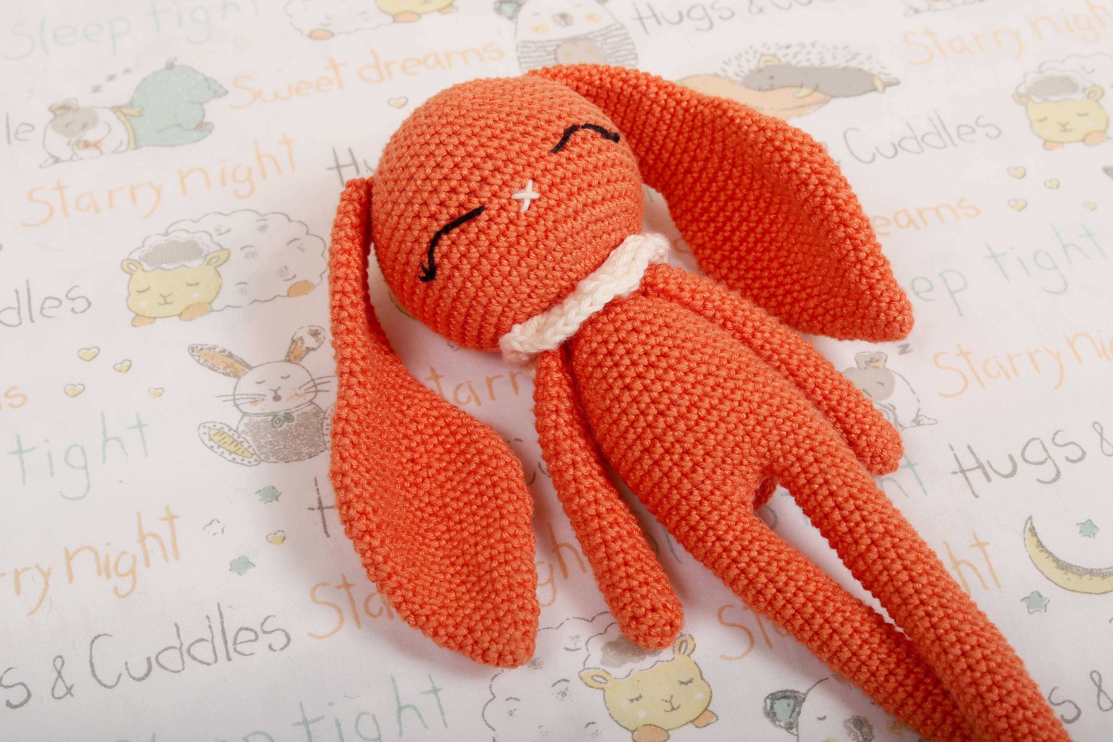 Crochet Doll for Babies | Hopper the Bunny - Bombay Toy Company