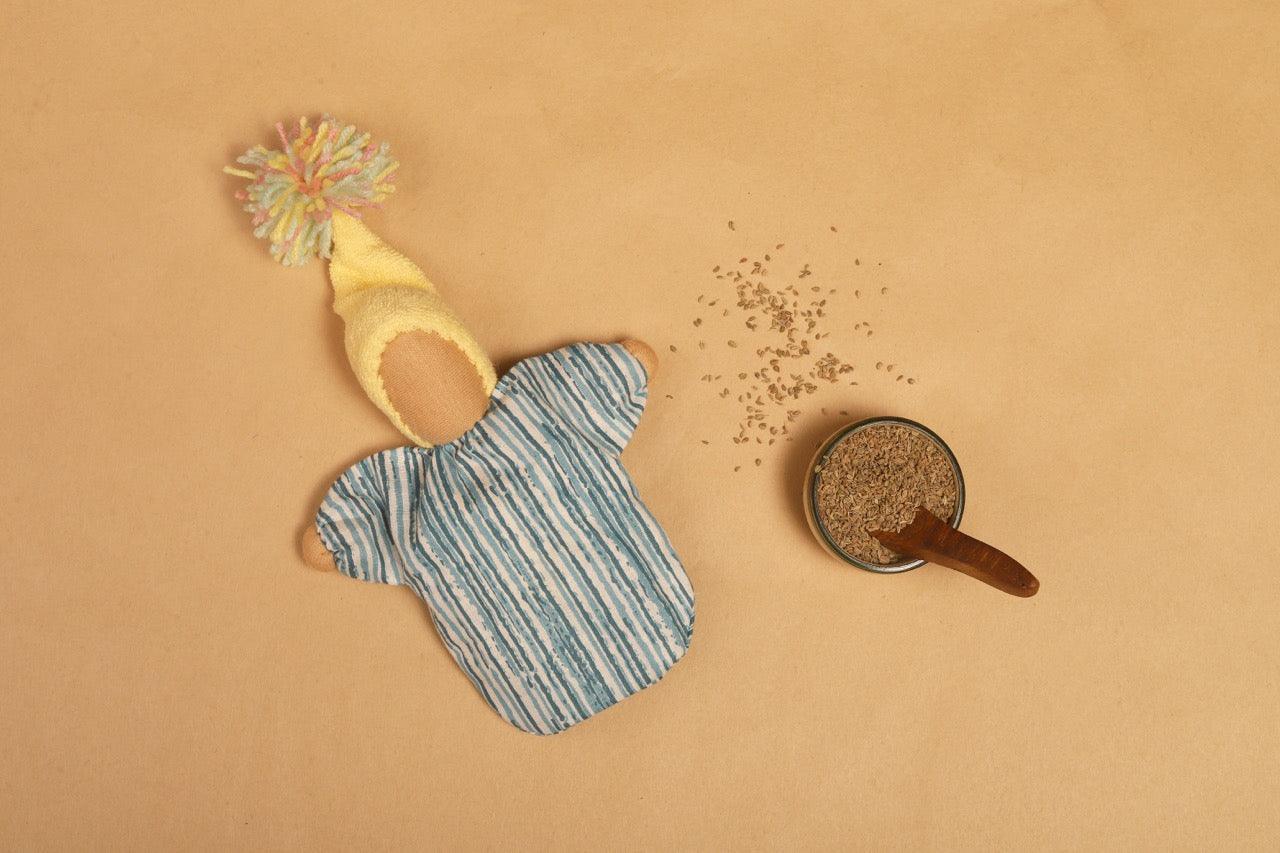 Aromatic Ajwain Doll for Kids | Microwavable Sensory Aid - Bombay Toy Company