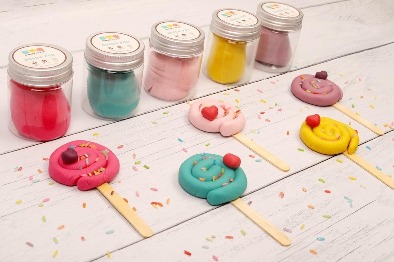 Natural Dough Pods | Set of 10 | 100 grams - Bombay Toy Company