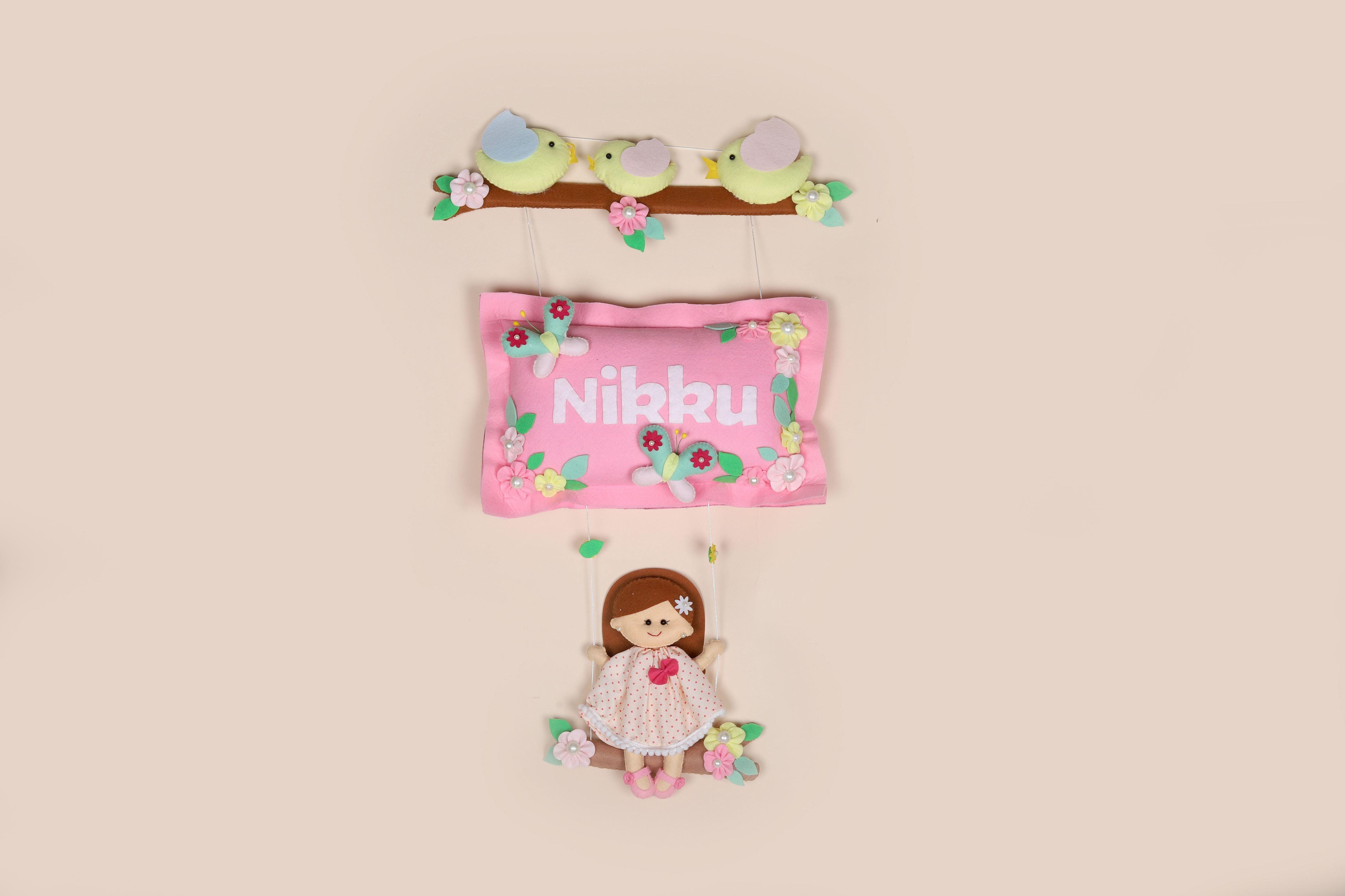 Personalized Felt Decor | Bird Swing - Bombay Toy Company
