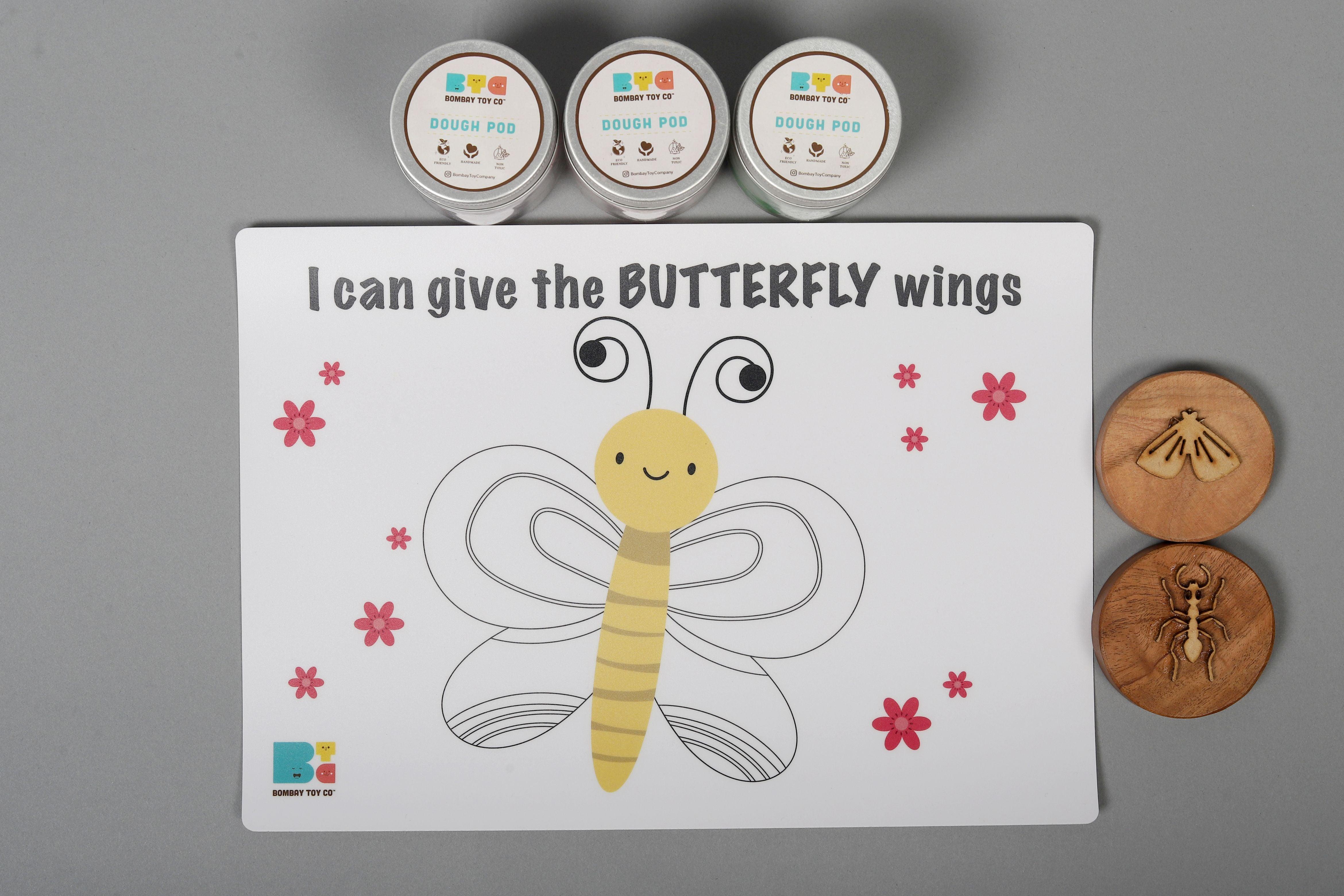 Play Dough Kit | I can give the BUTTERFLY wings | Reusable - Bombay Toy Company