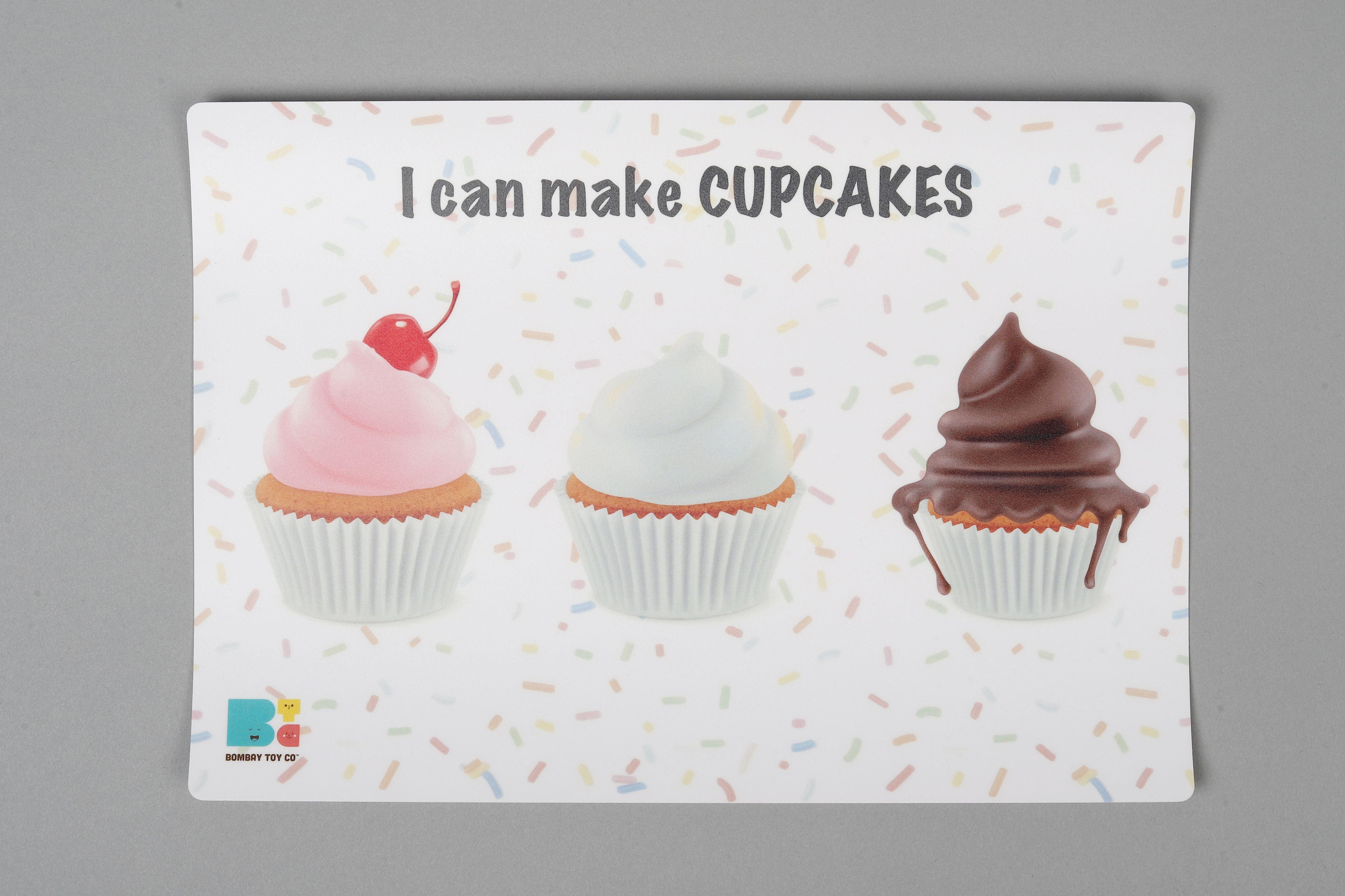 Play Dough Mat | I can make Cup Cakes |Reusable - Bombay Toy Company