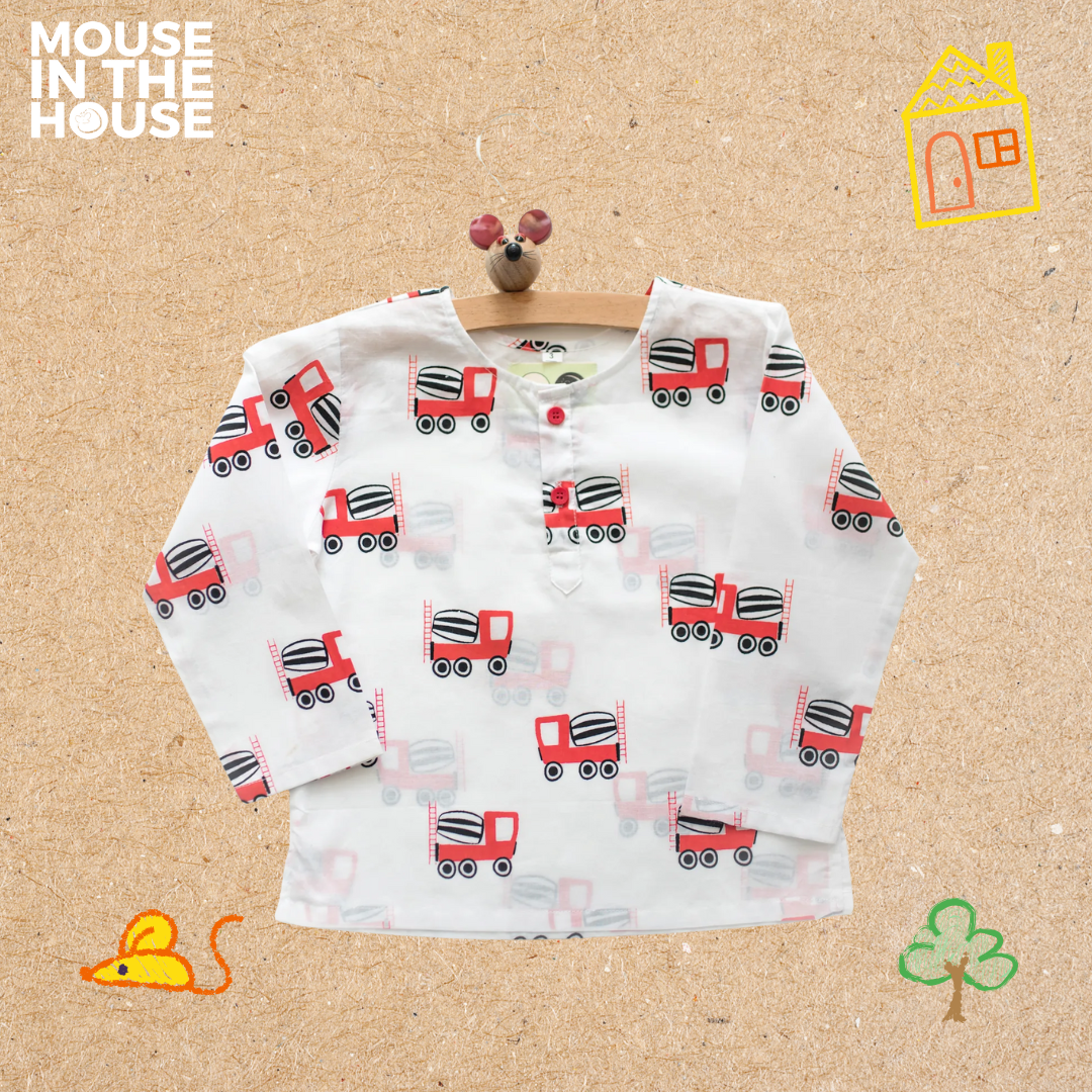 Whirly Cement Mixer- Unisex Nightdress