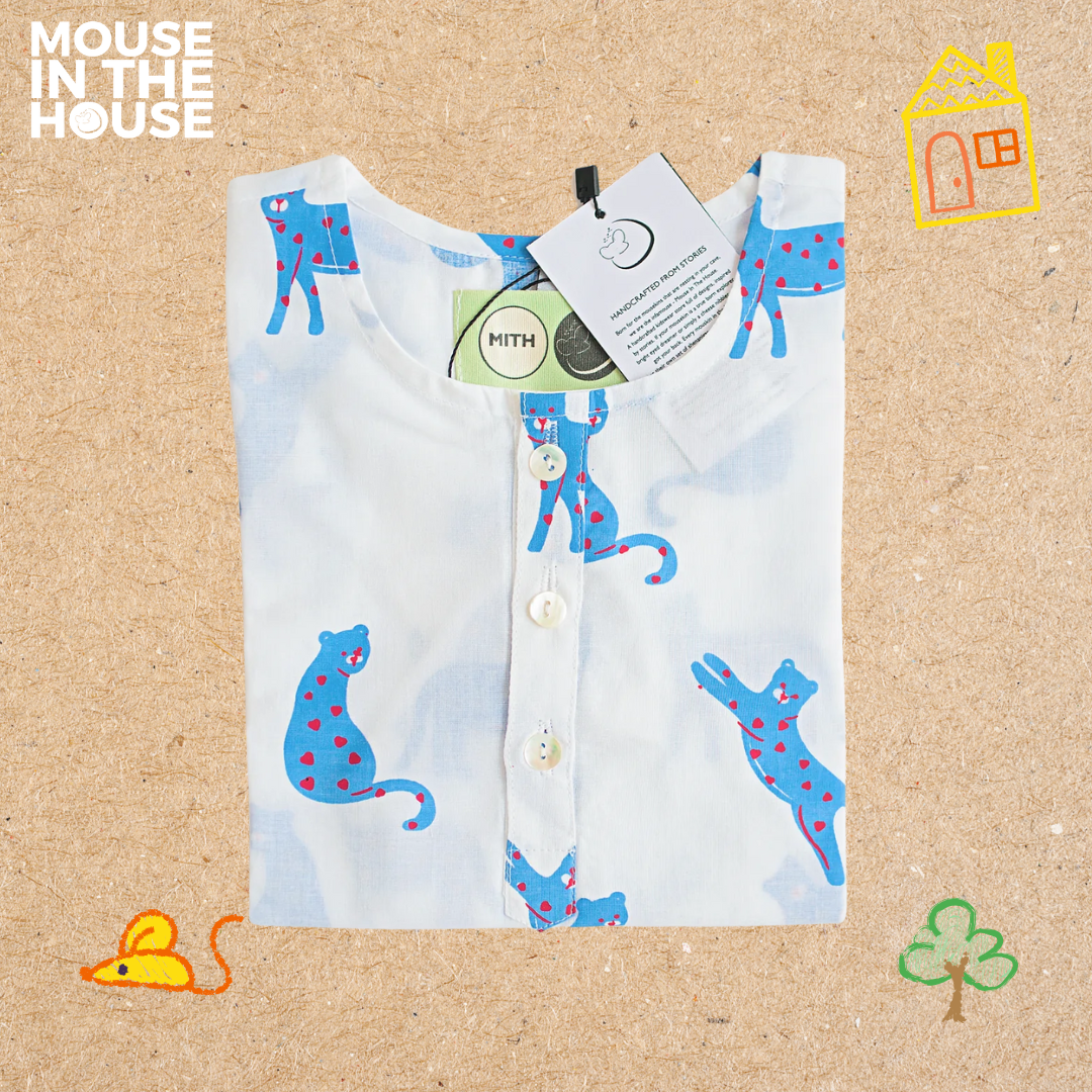 Blue Panther- Unisex Nightdress