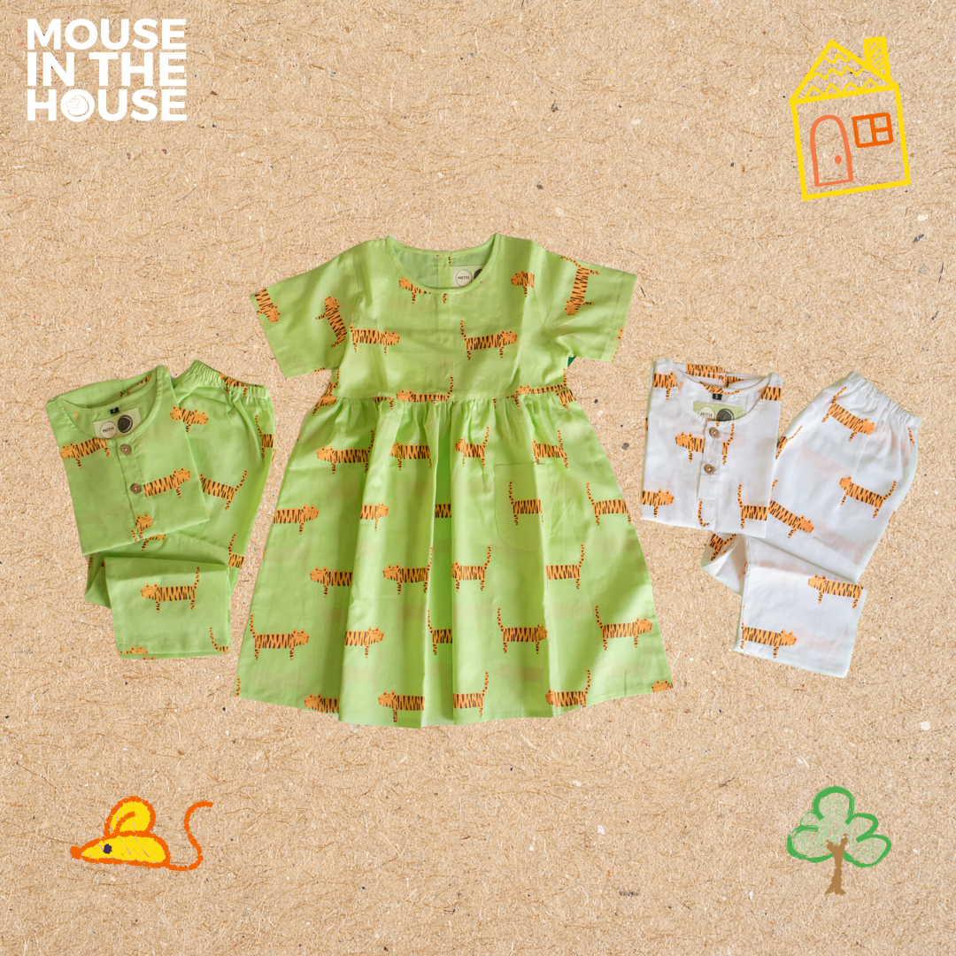 Augustus Tiger (Green)- Unisex Nightdress