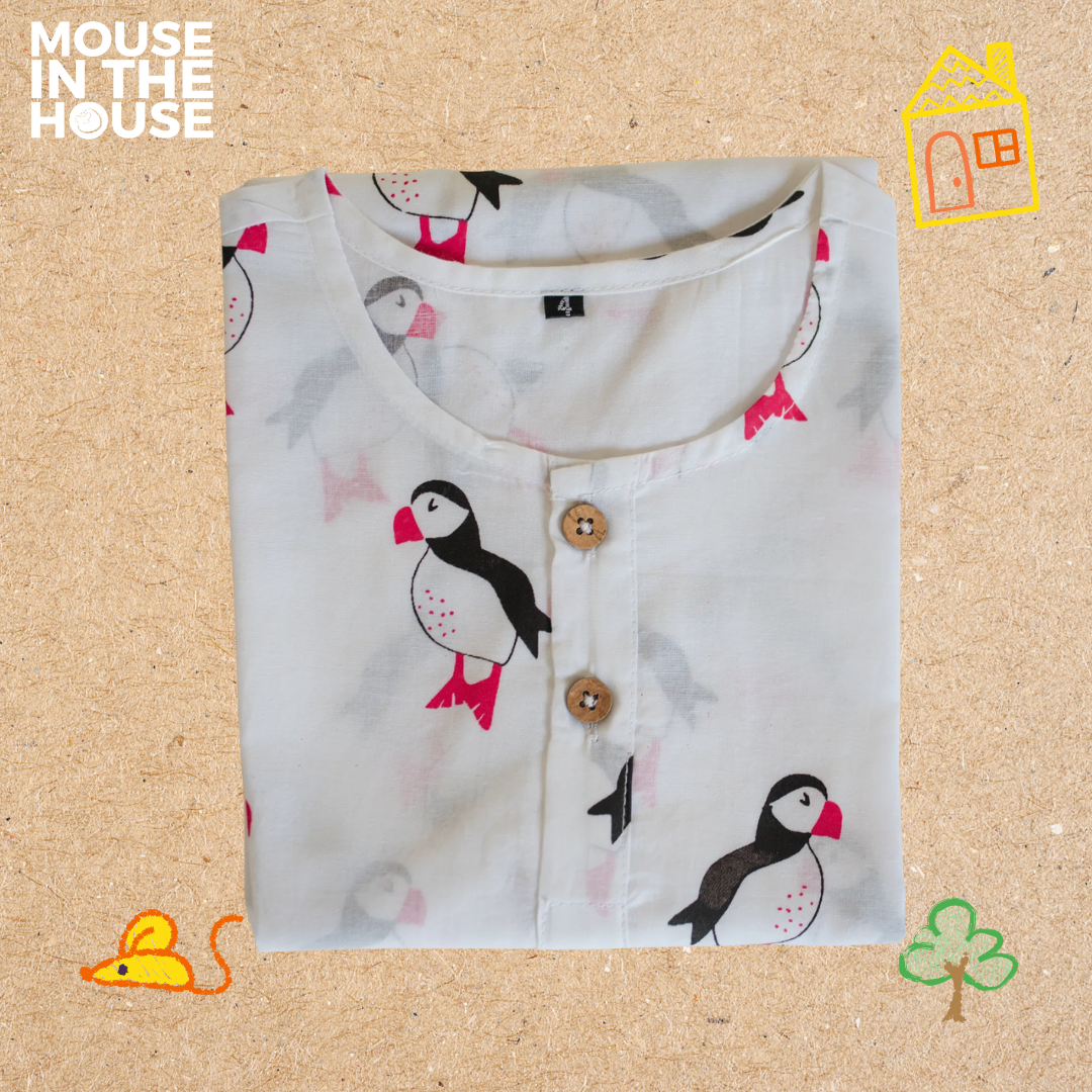 Mr.Puffin- Unisex Nightdress