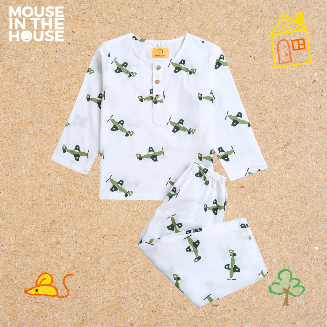 Fighter Plane- Unisex Nightwear