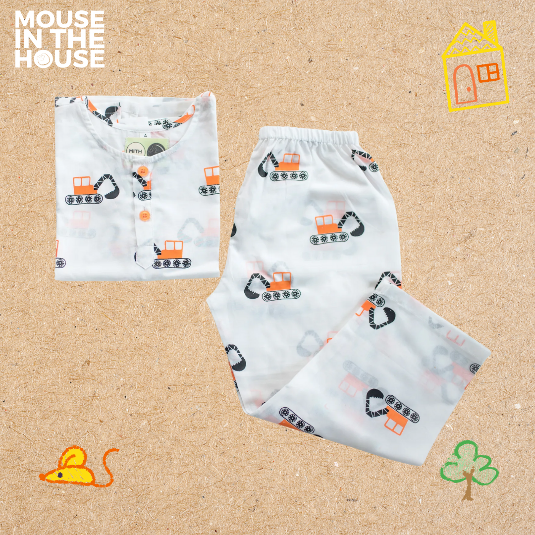 Mighty Bulldozer- Unisex Nightdress