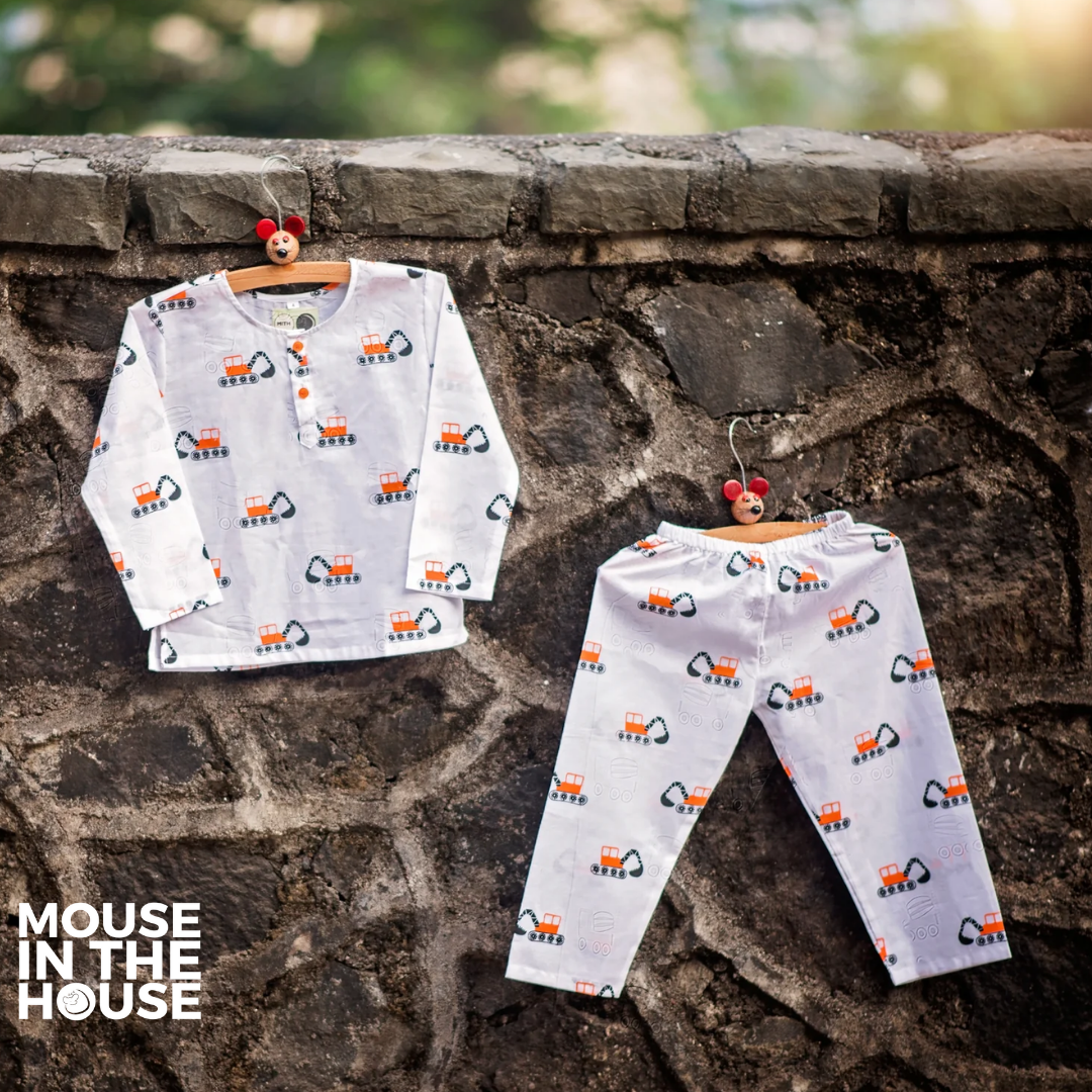 Mighty Bulldozer- Unisex Nightdress