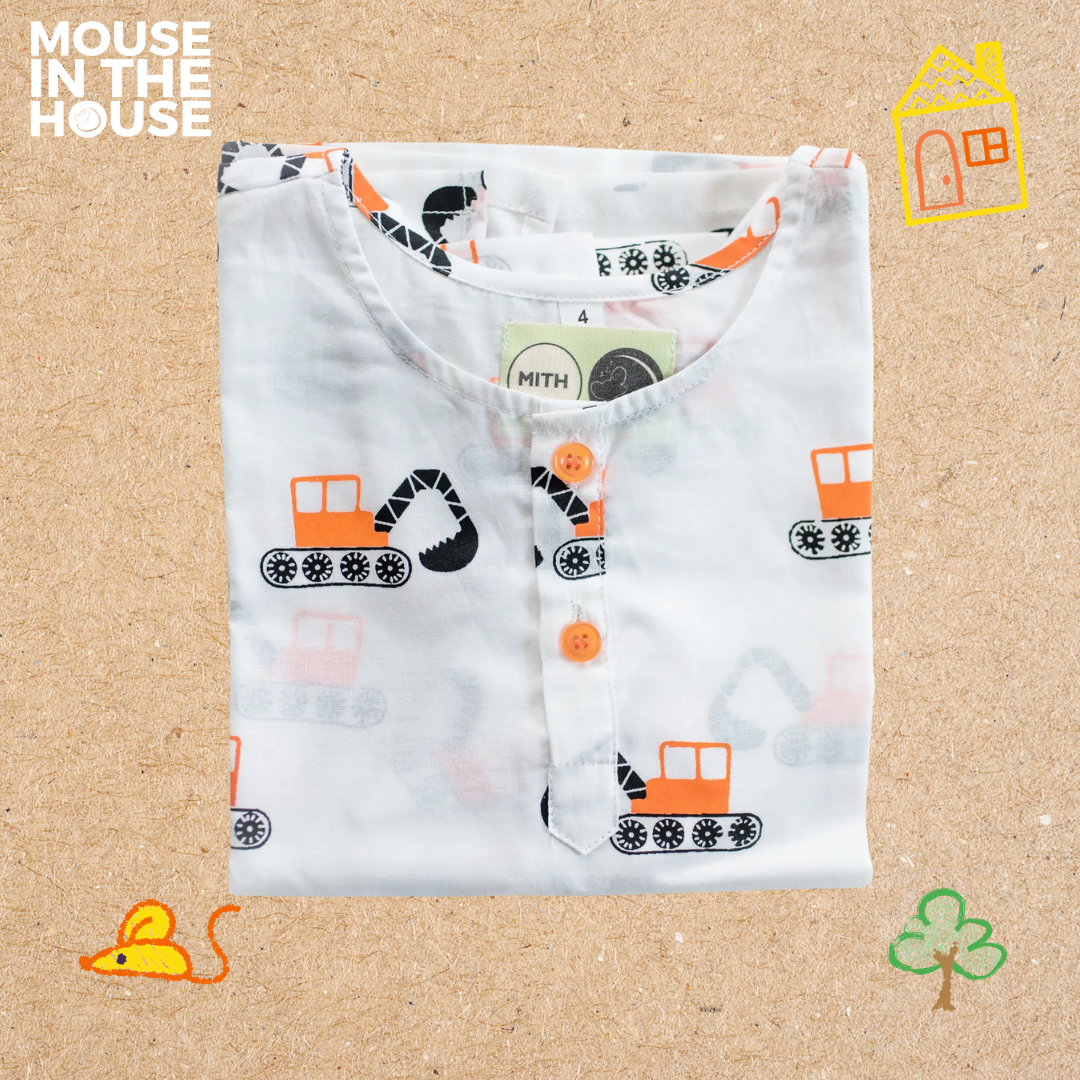 Mighty Bulldozer- Unisex Nightdress