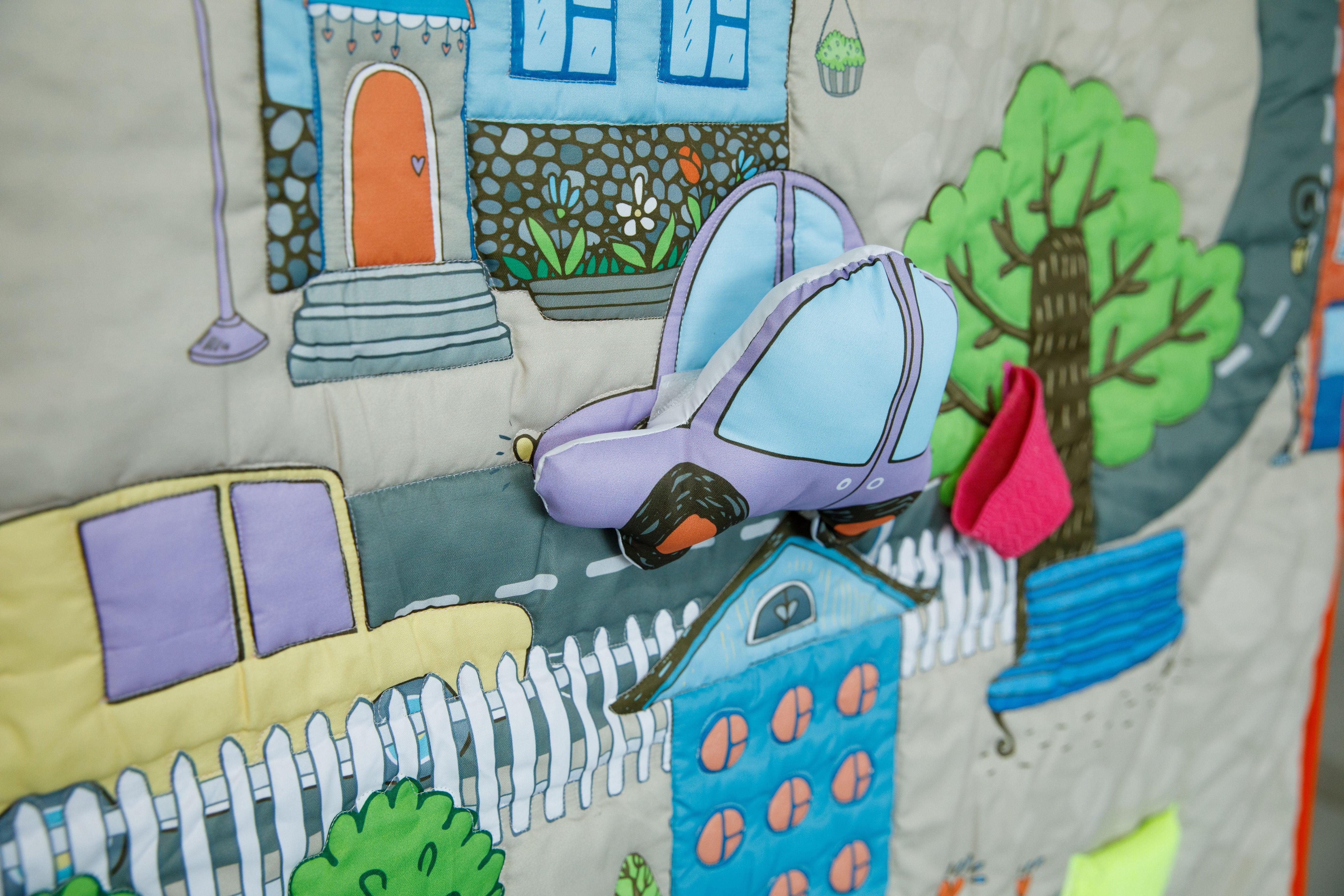 PRE ORDER | Sensory Play Mat with City Theme - 52x72 Inches - Bombay Toy Company
