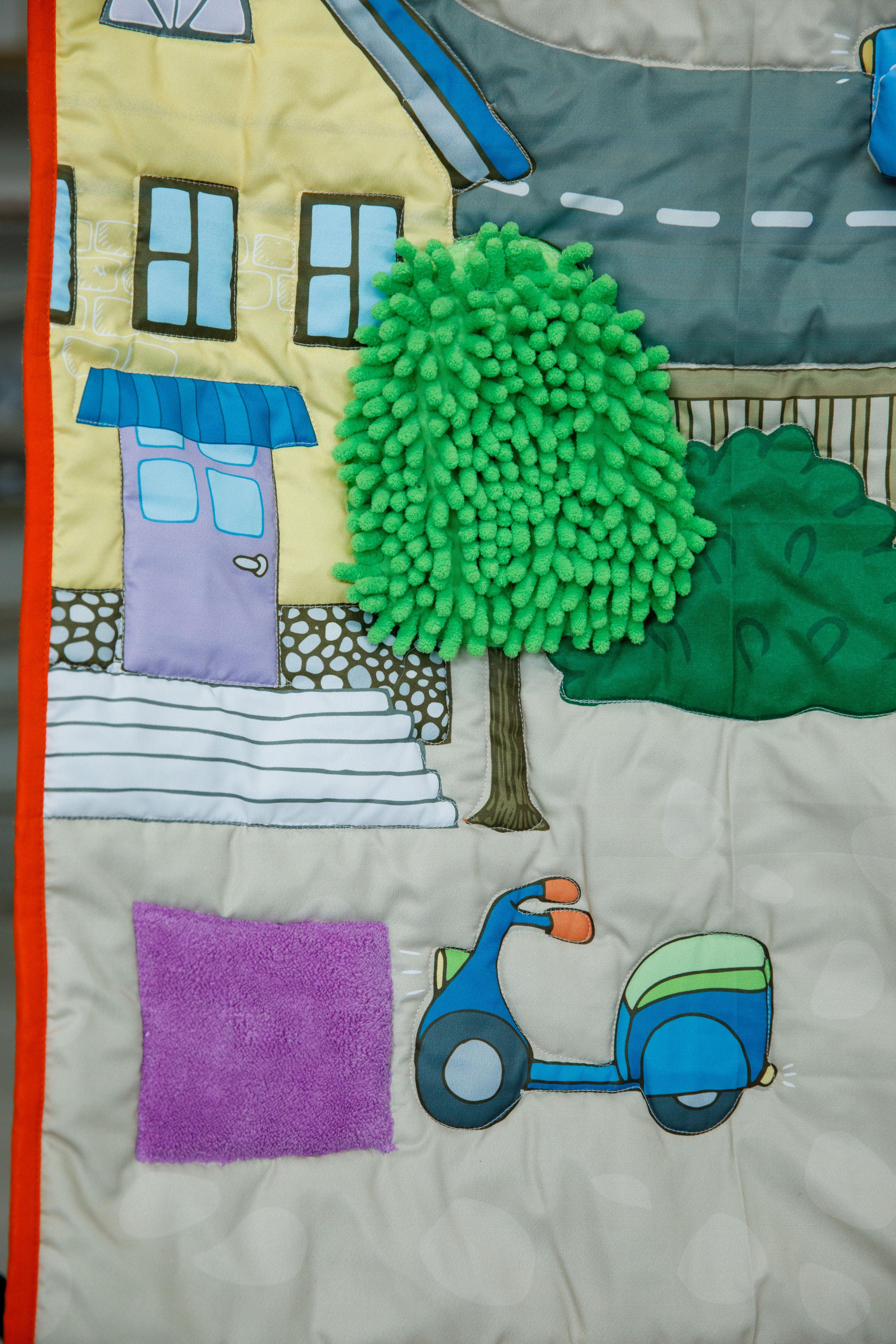 PRE ORDER | Sensory Play Mat with City Theme - 52x72 Inches - Bombay Toy Company