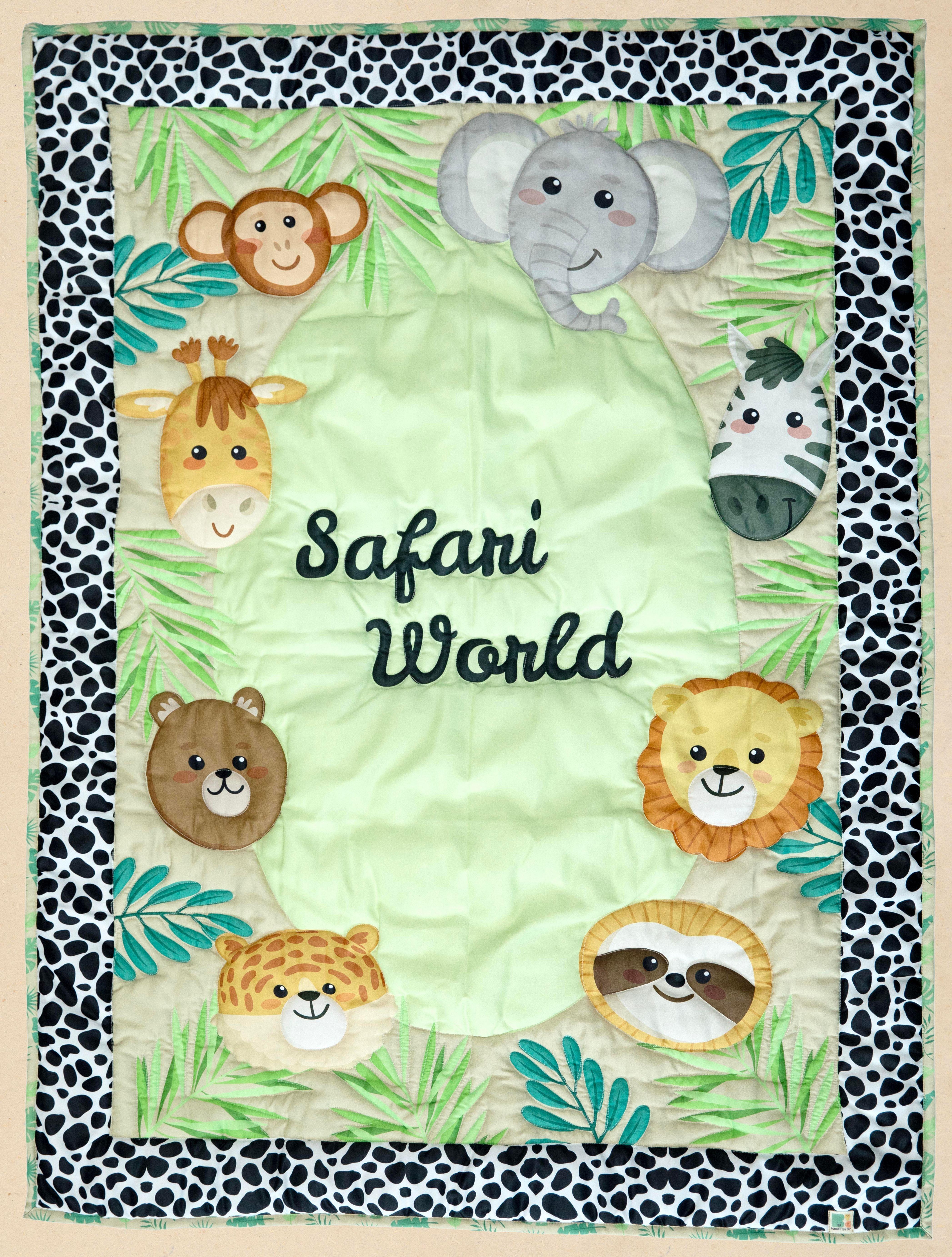 PRE ORDER | Wild Safari Snuggle Quilt - Bombay Toy Company