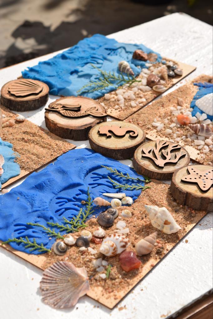 Play Dough Kit | Calming Ocean Theme | Sensory Play - Bombay Toy Company