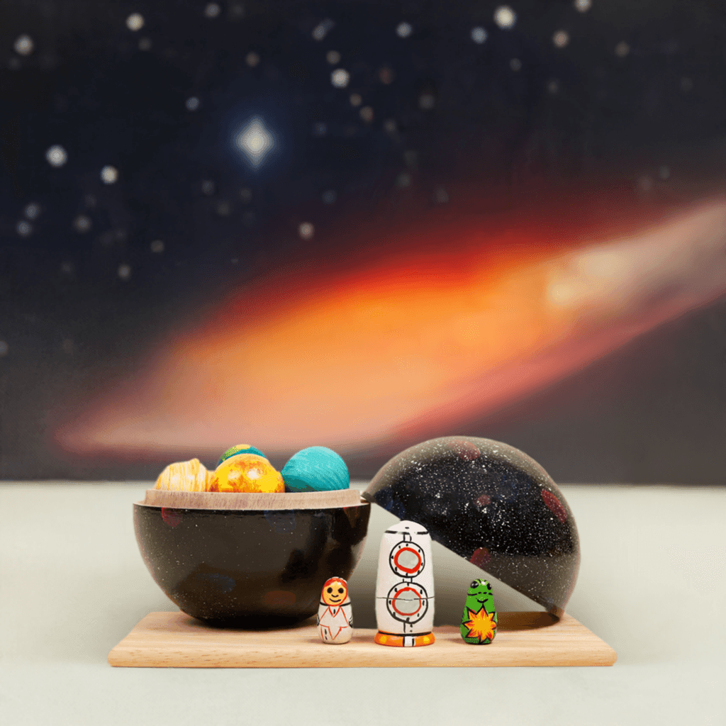 Wooden Solar System Toy | Space Explorer | Space Mat - Bombay Toy Company
