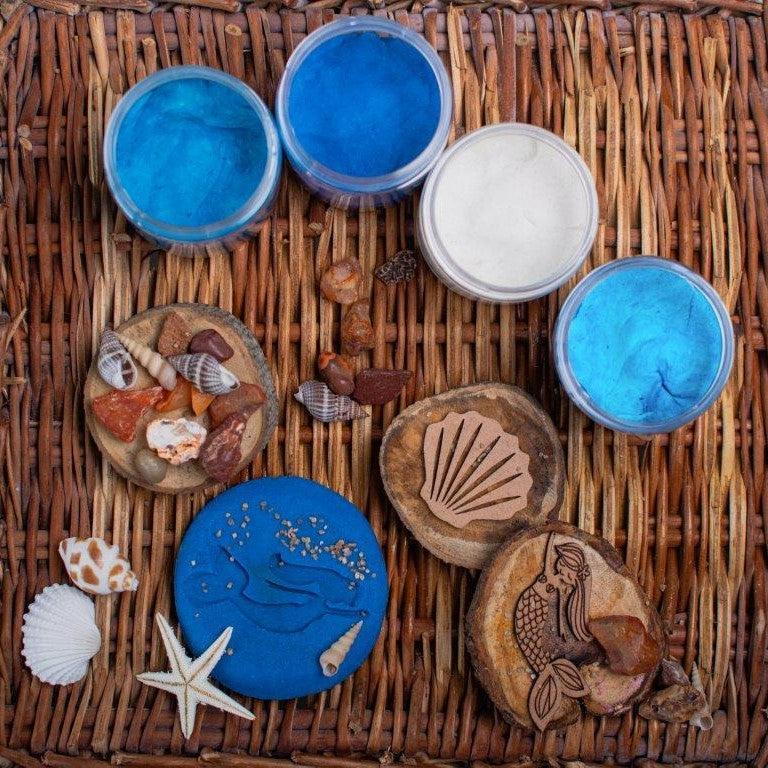 Play Dough Kit | Calming Ocean Theme | Sensory Play - Bombay Toy Company
