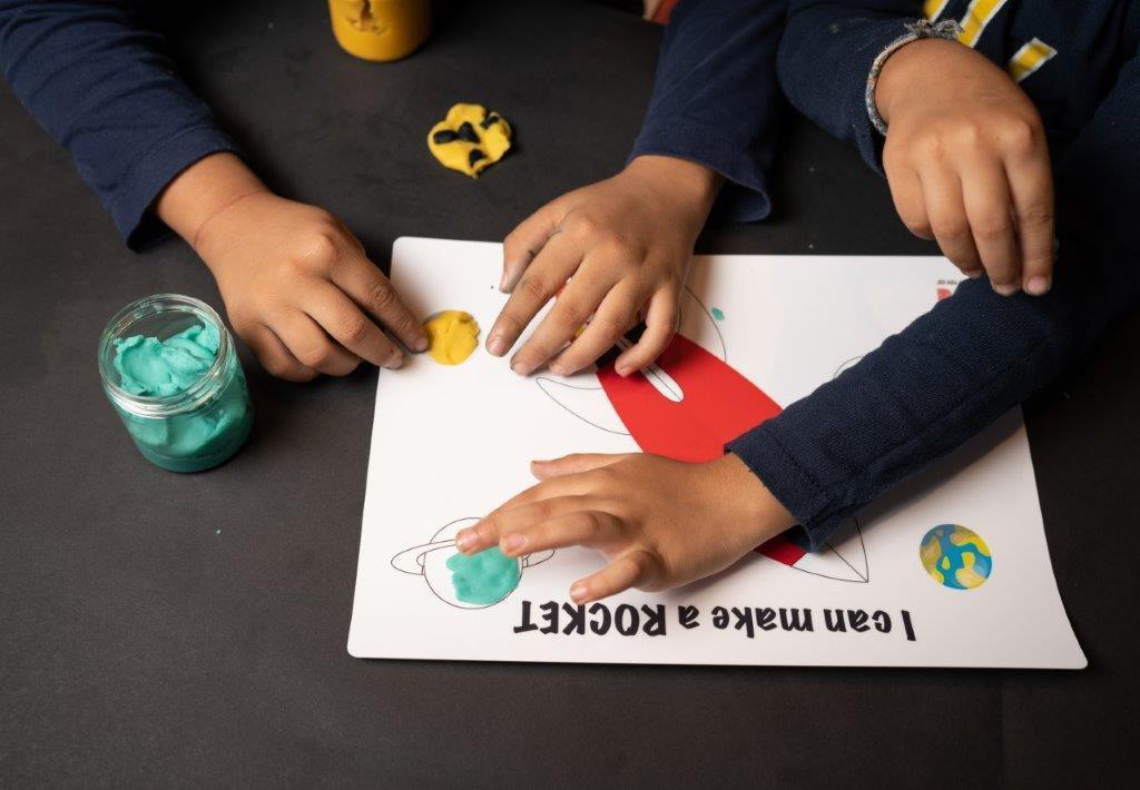 Play Dough Kit | I can make a Rocket | Reusable - Bombay Toy Company