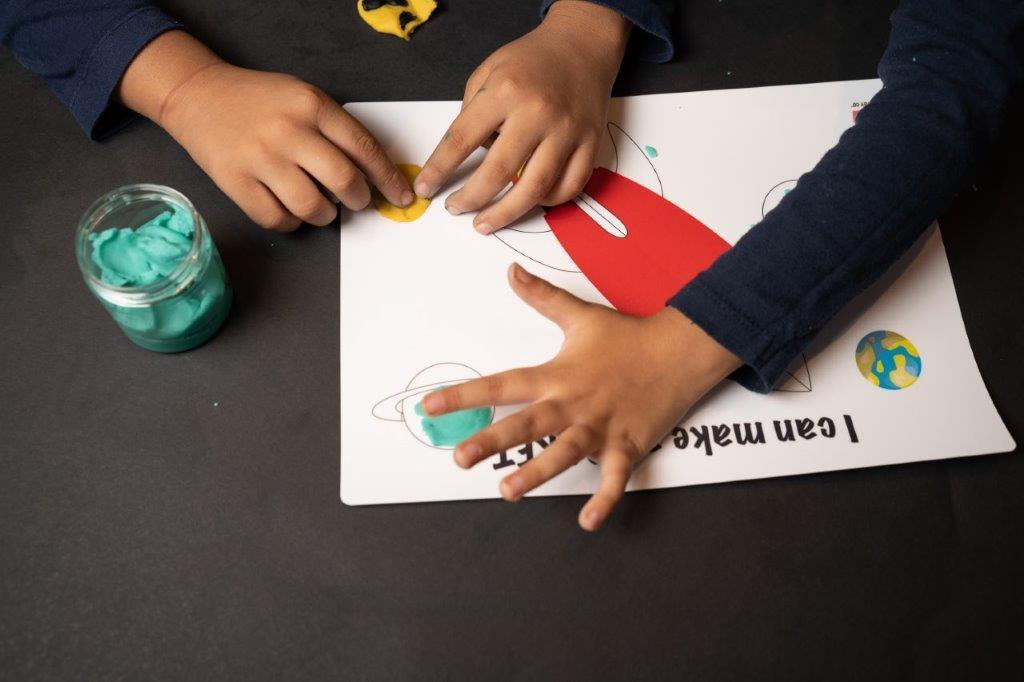 Play Dough Kit | I can make a Rocket | Reusable - Bombay Toy Company