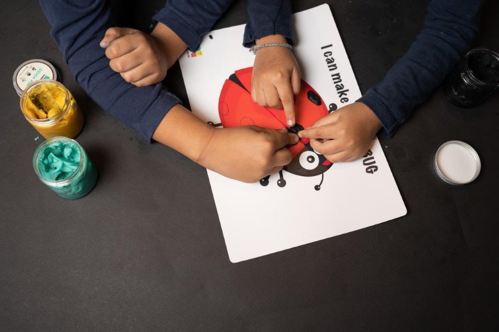 Play Dough Mat | I can make a Ladybug | Reusable - Bombay Toy Company