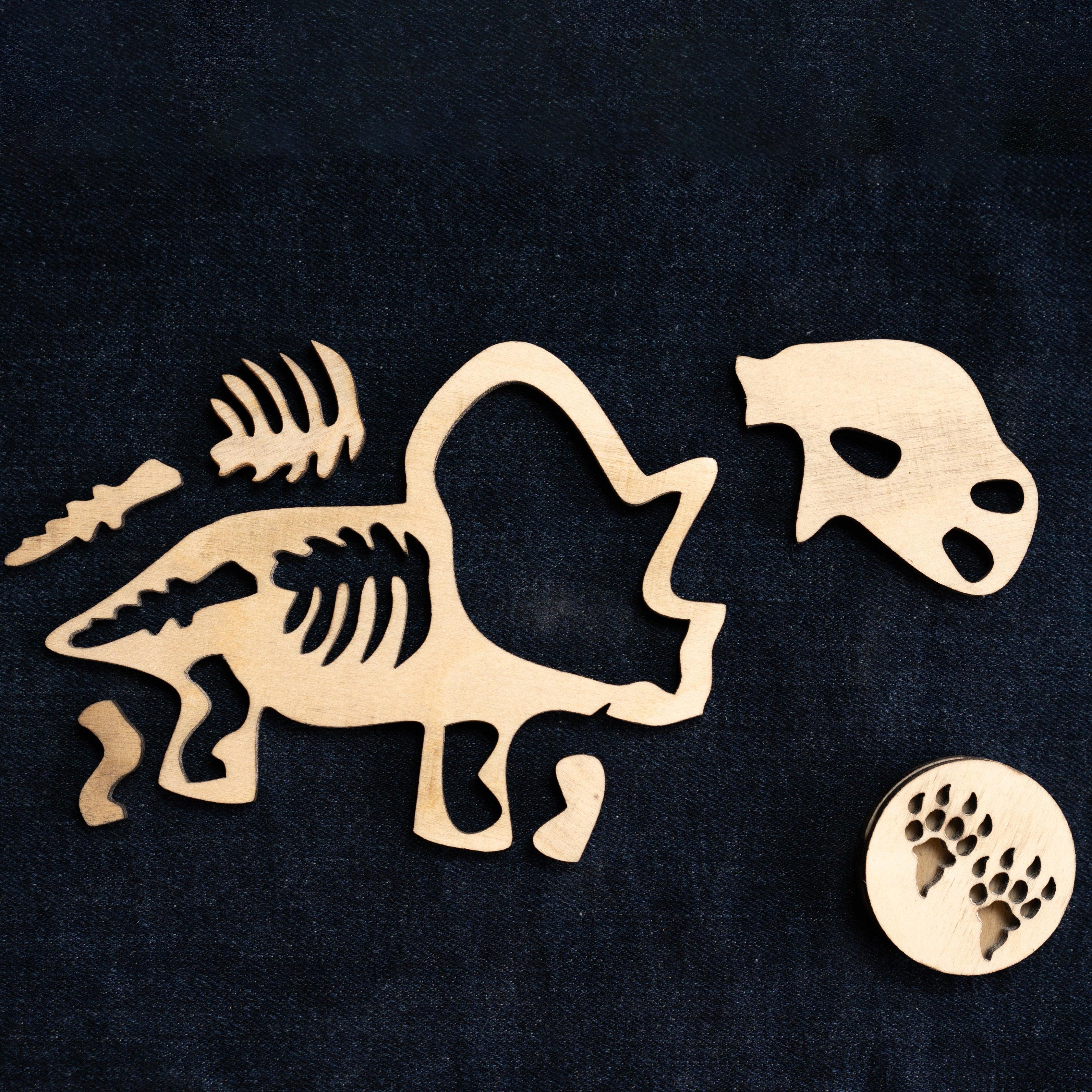 Montessori Puzzle Toy | Dinosaur Fossil Puzzle Toy | Set of 4 - Bombay Toy Company