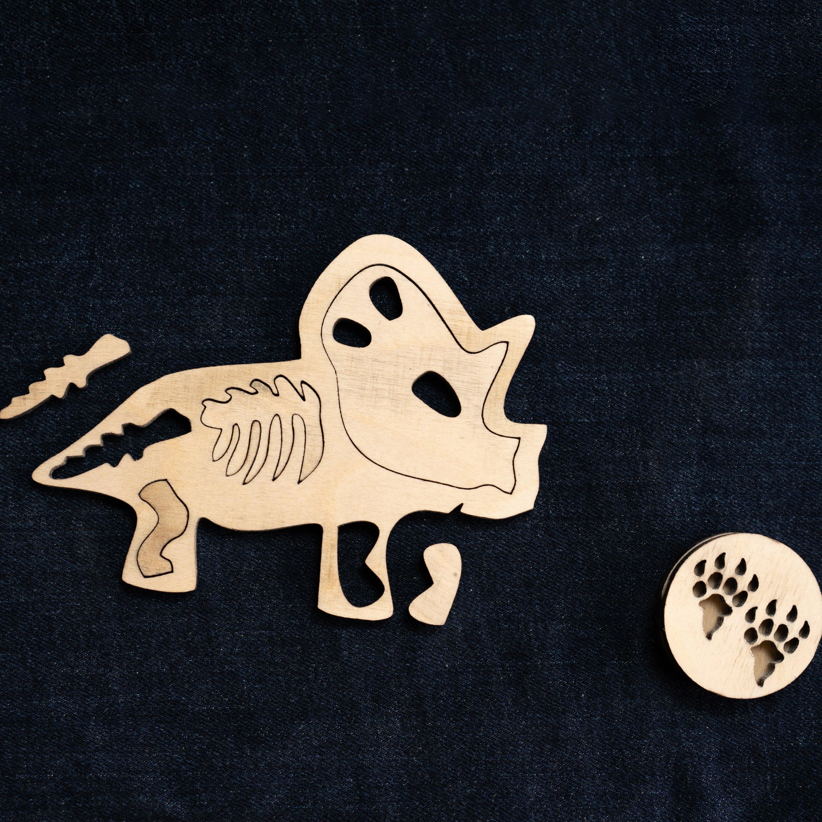 Montessori Puzzle Toy | Dinosaur Fossil Puzzle Toy | Set of 4 - Bombay Toy Company