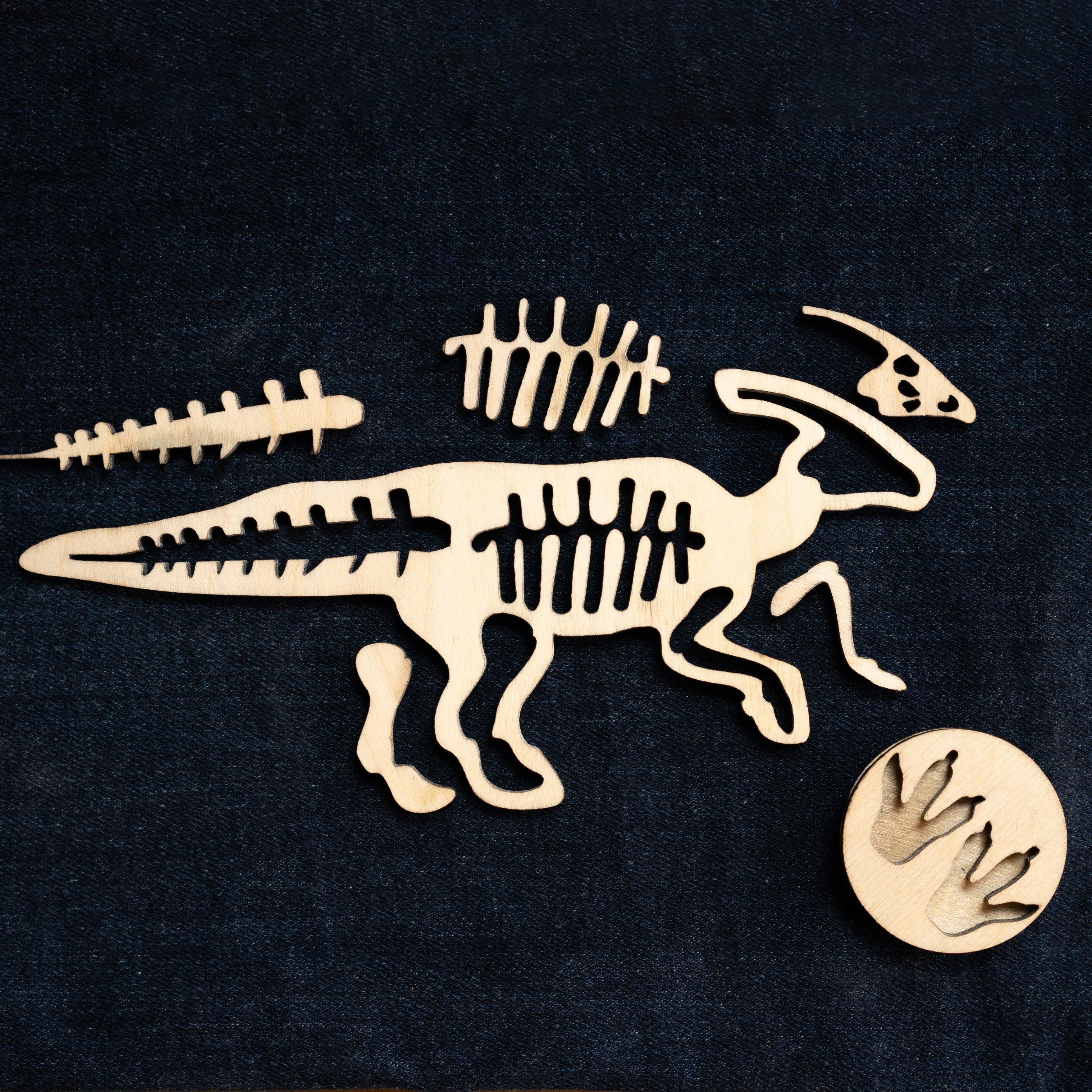 Montessori Puzzle Toy | Dinosaur Fossil Puzzle Toy | Set of 4 - Bombay Toy Company