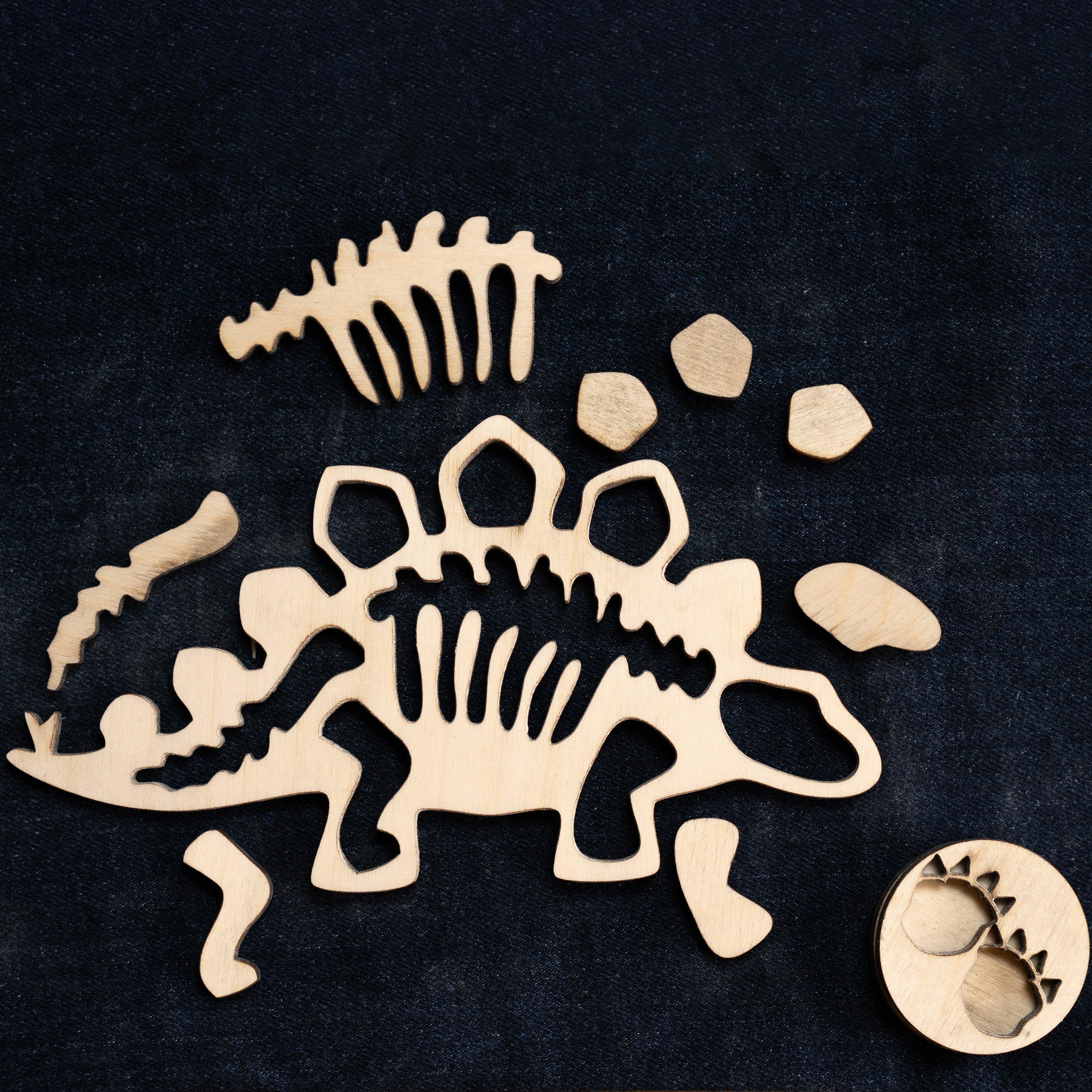 Montessori Puzzle Toy | Dinosaur Fossil Puzzle Toy | Set of 4 - Bombay Toy Company