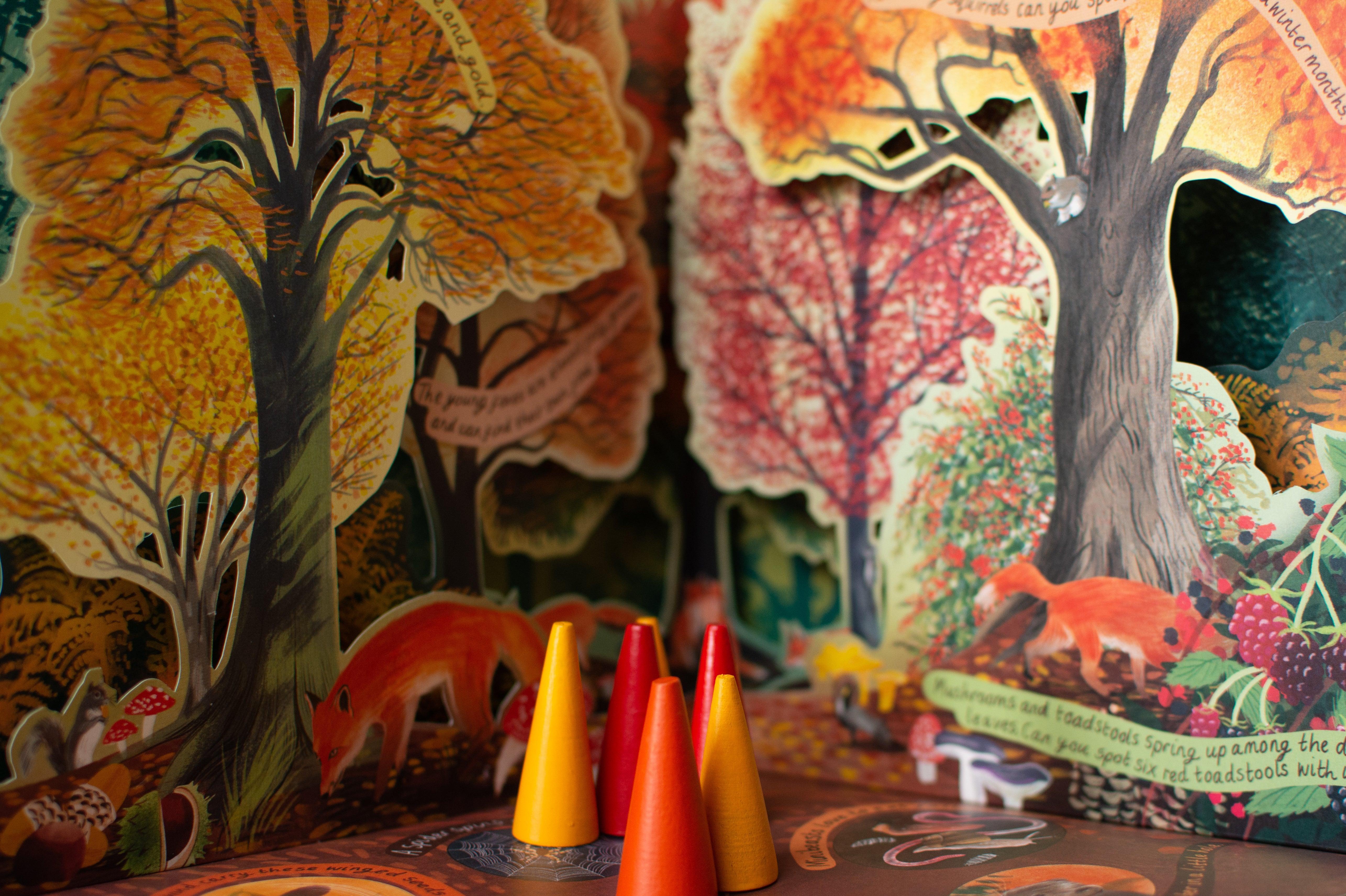 Wooden Loose Parts | Cones | Midnight Forest, Raging Sun and Balmy Afternoon - Bombay Toy Company