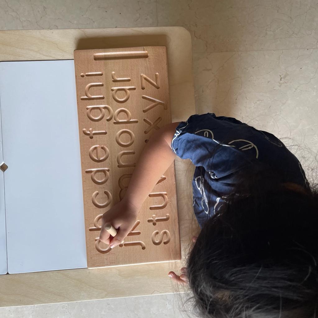 Montessori Educational Toy | Wooden Alphabet Tracing Board - Bombay Toy Company