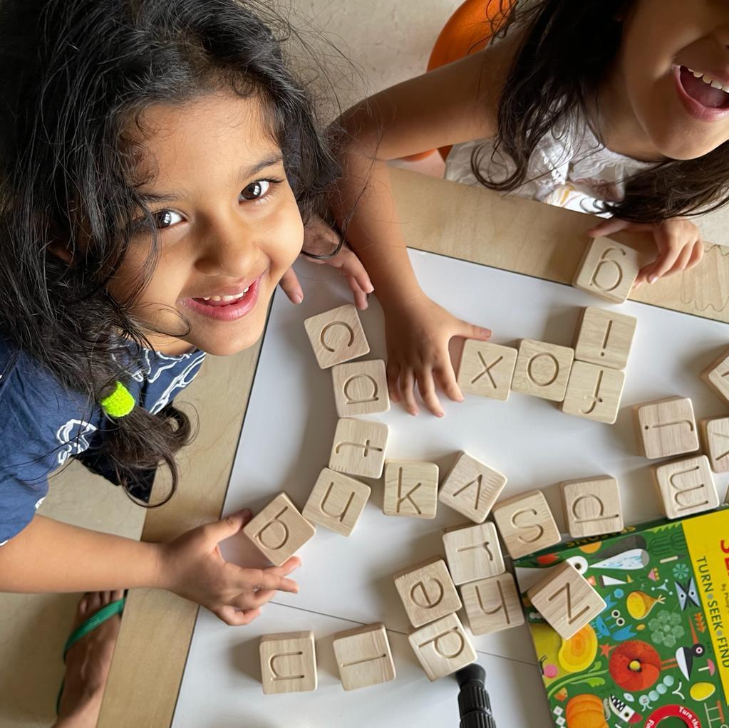 Montessori Educational Toy | Wooden Alphabets Learning Toy - Bombay Toy Company