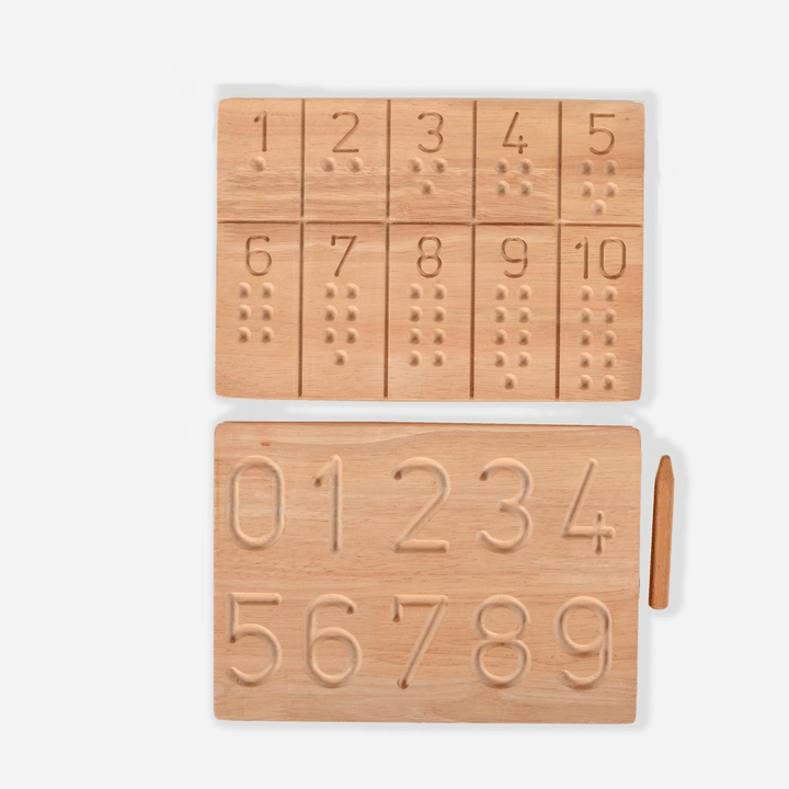 Montessori Educational Toy | Wooden Numbers Board | Reversible - Bombay Toy Company