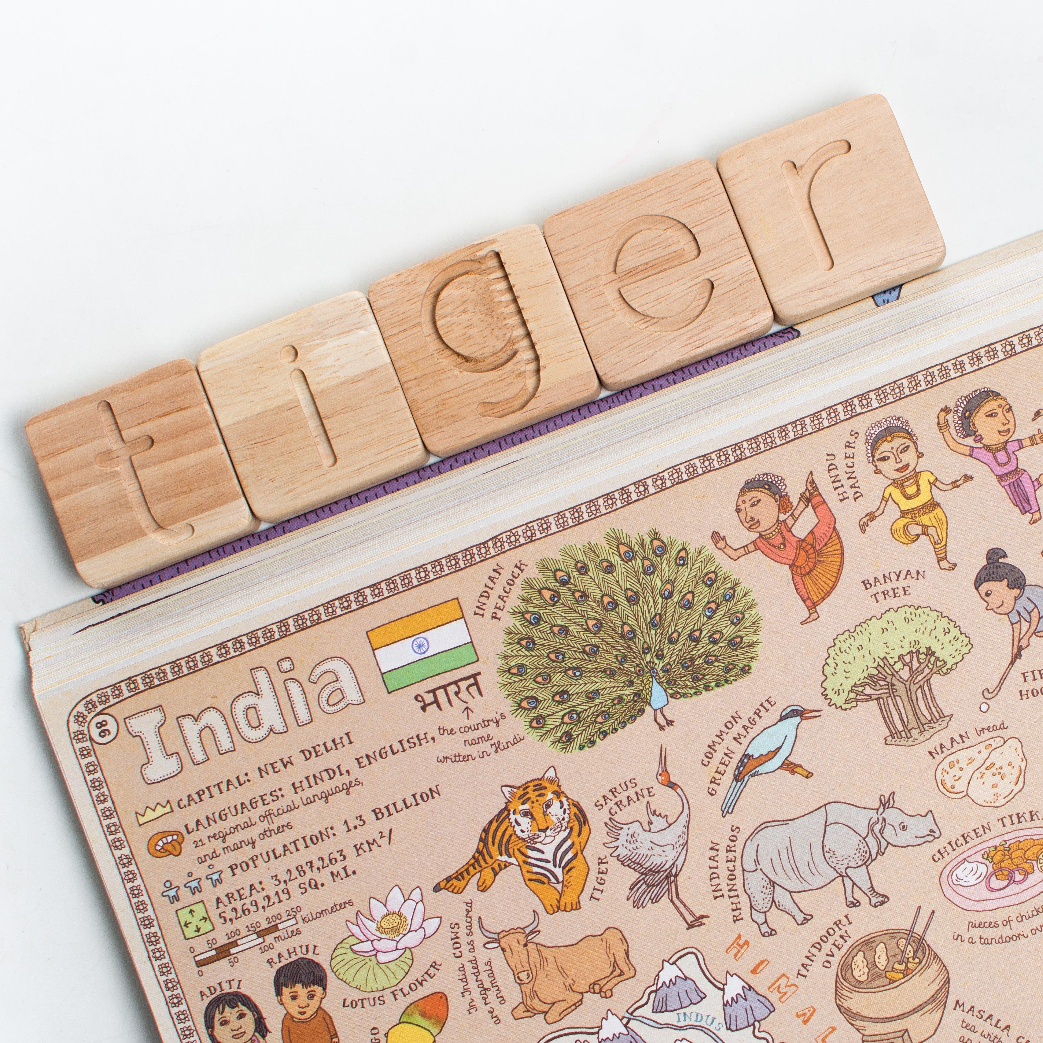 Montessori Educational Toy | Wooden Alphabets Learning Toy - Bombay Toy Company