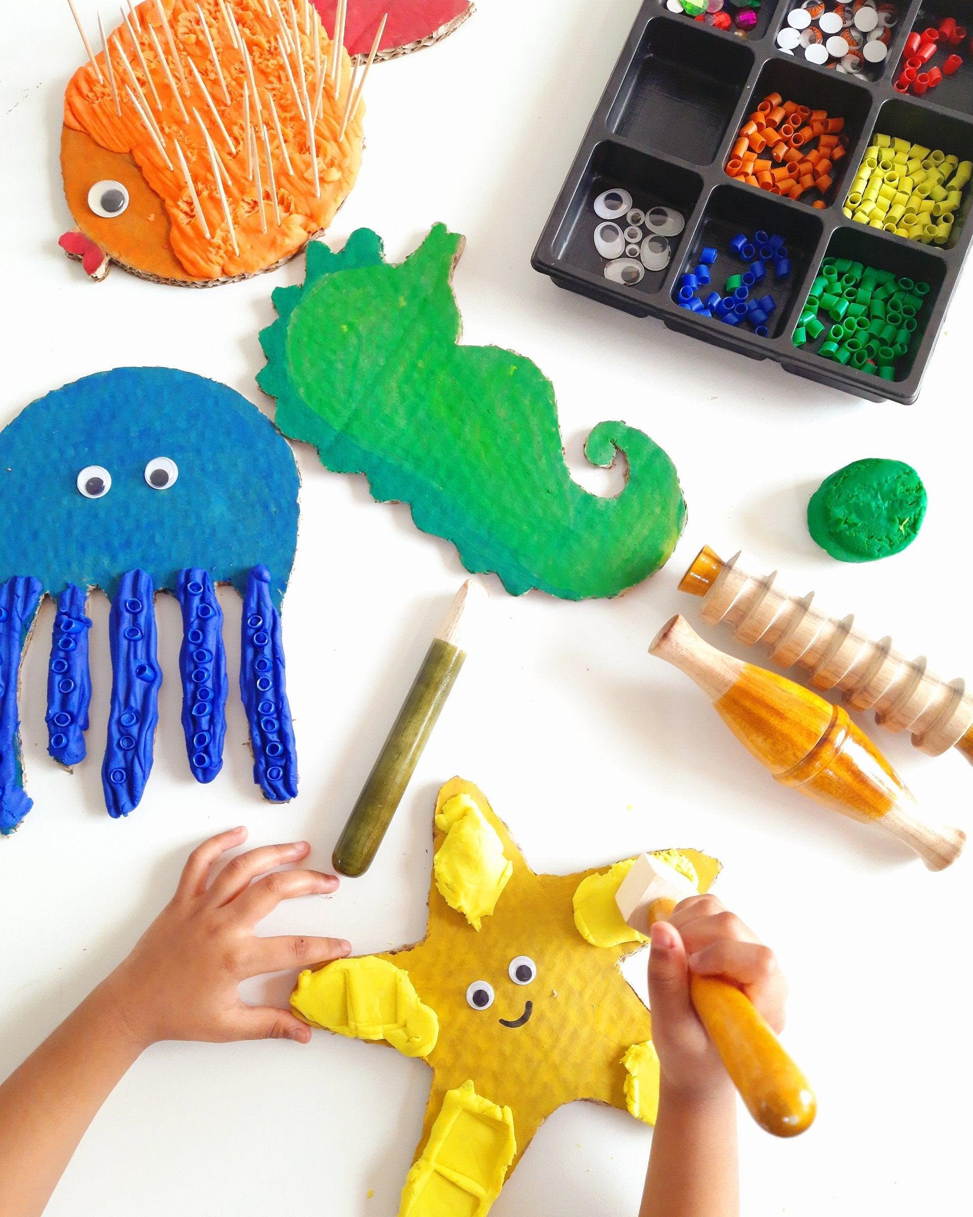 Wooden Play Dough Tools | Sensory Toys for Kids - Bombay Toy Company