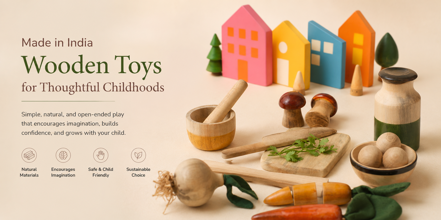 Made in India Wooden Toys for Thoughtful Childhoods