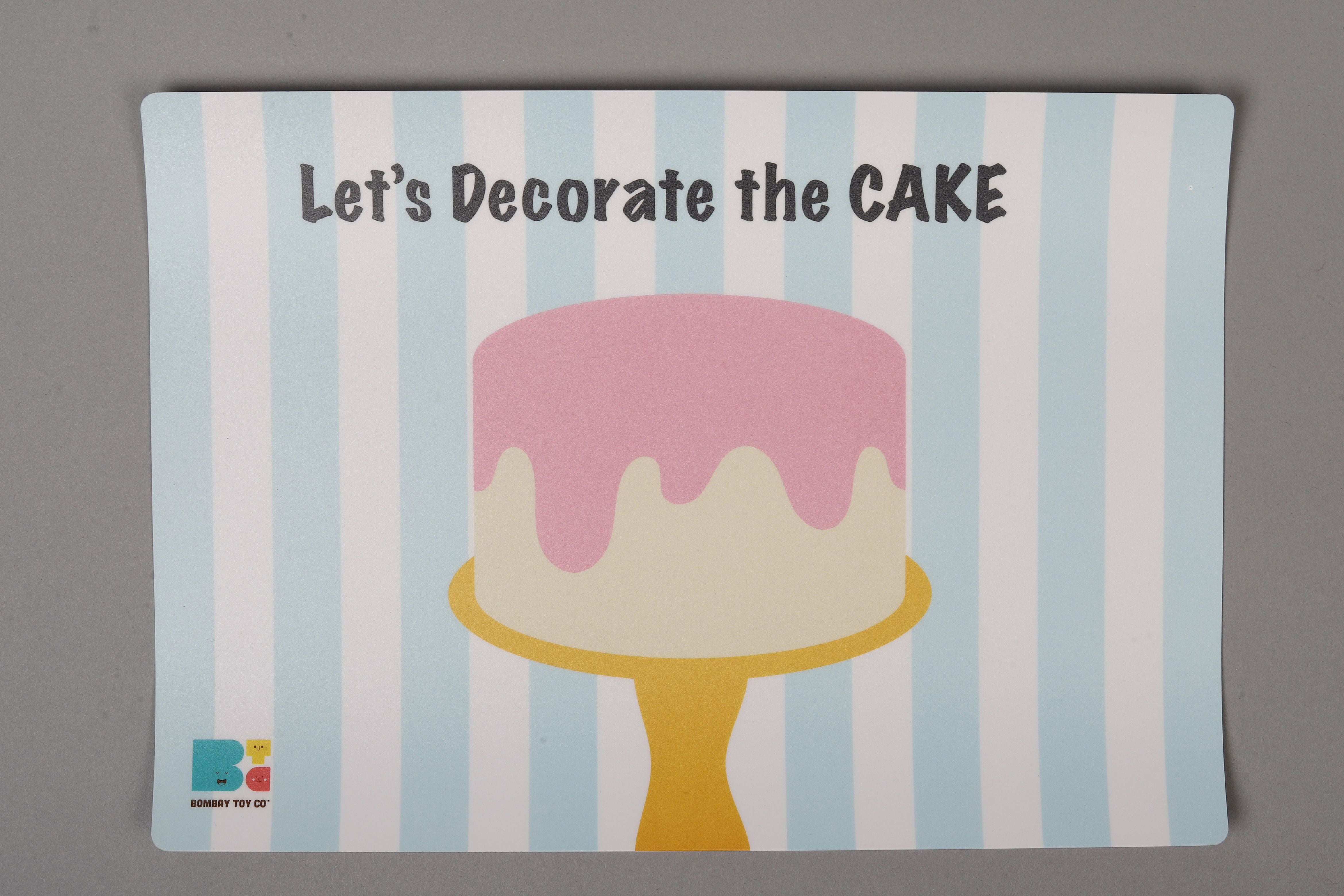 Play Dough Mat | Let's decorate the cake
