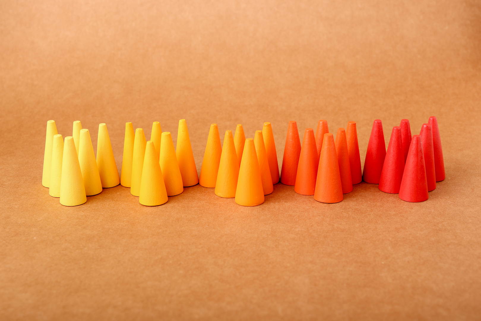 Wooden Loose Parts | Cones | Midnight Forest, Raging Sun and Balmy Afternoon
