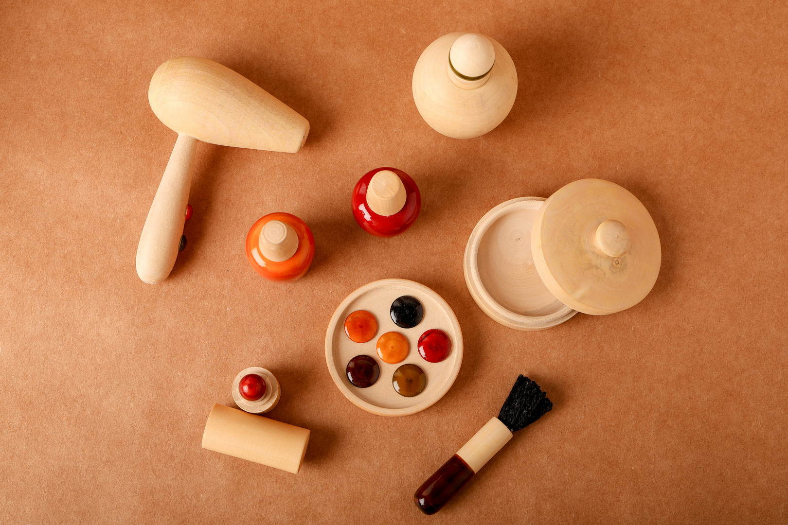 Wooden Makeup Play Set – Pretend Play Kit for Kids