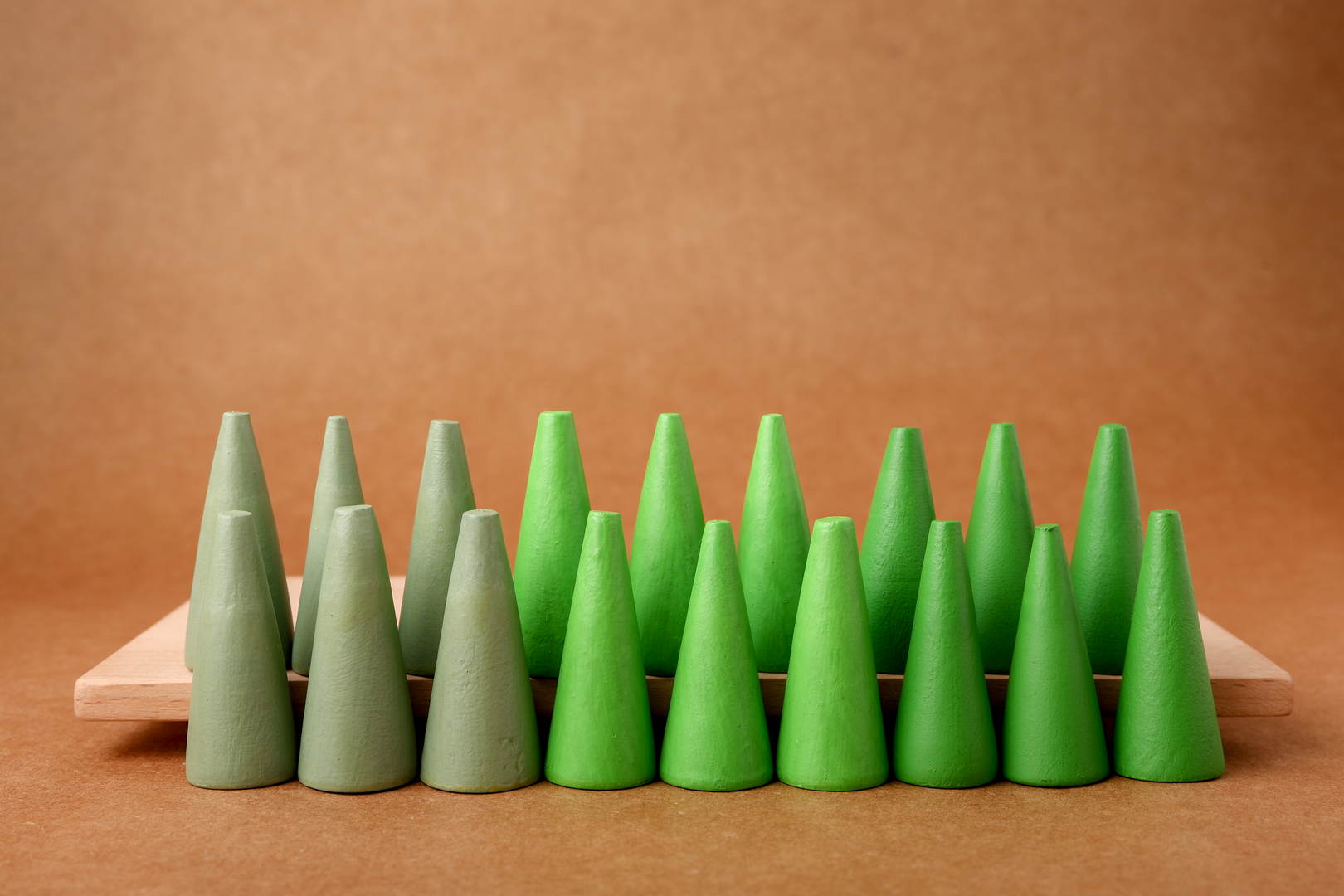 Wooden Loose Parts | Cones | Midnight Forest, Raging Sun and Balmy Afternoon