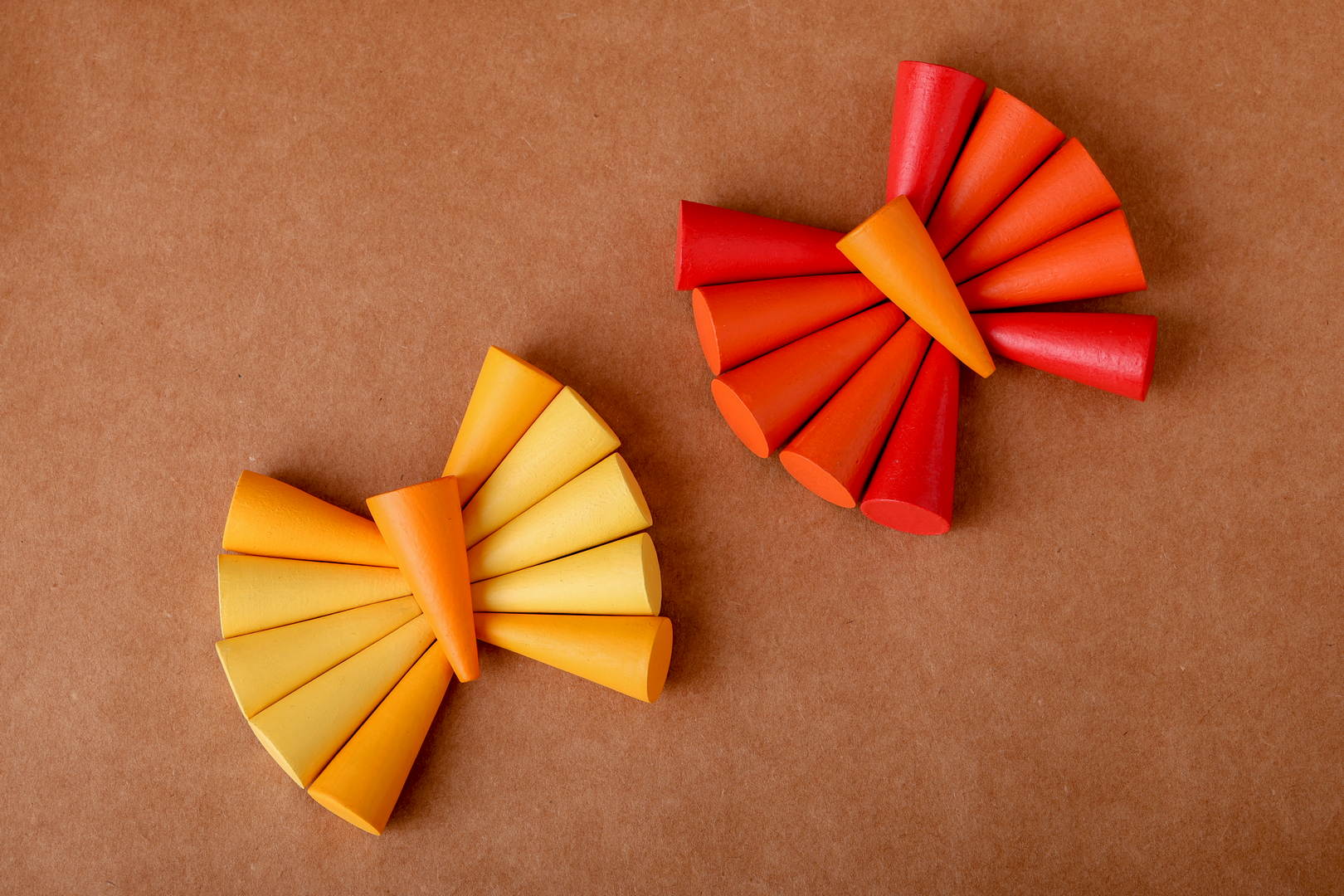 Wooden Loose Parts | Cones | Midnight Forest, Raging Sun and Balmy Afternoon