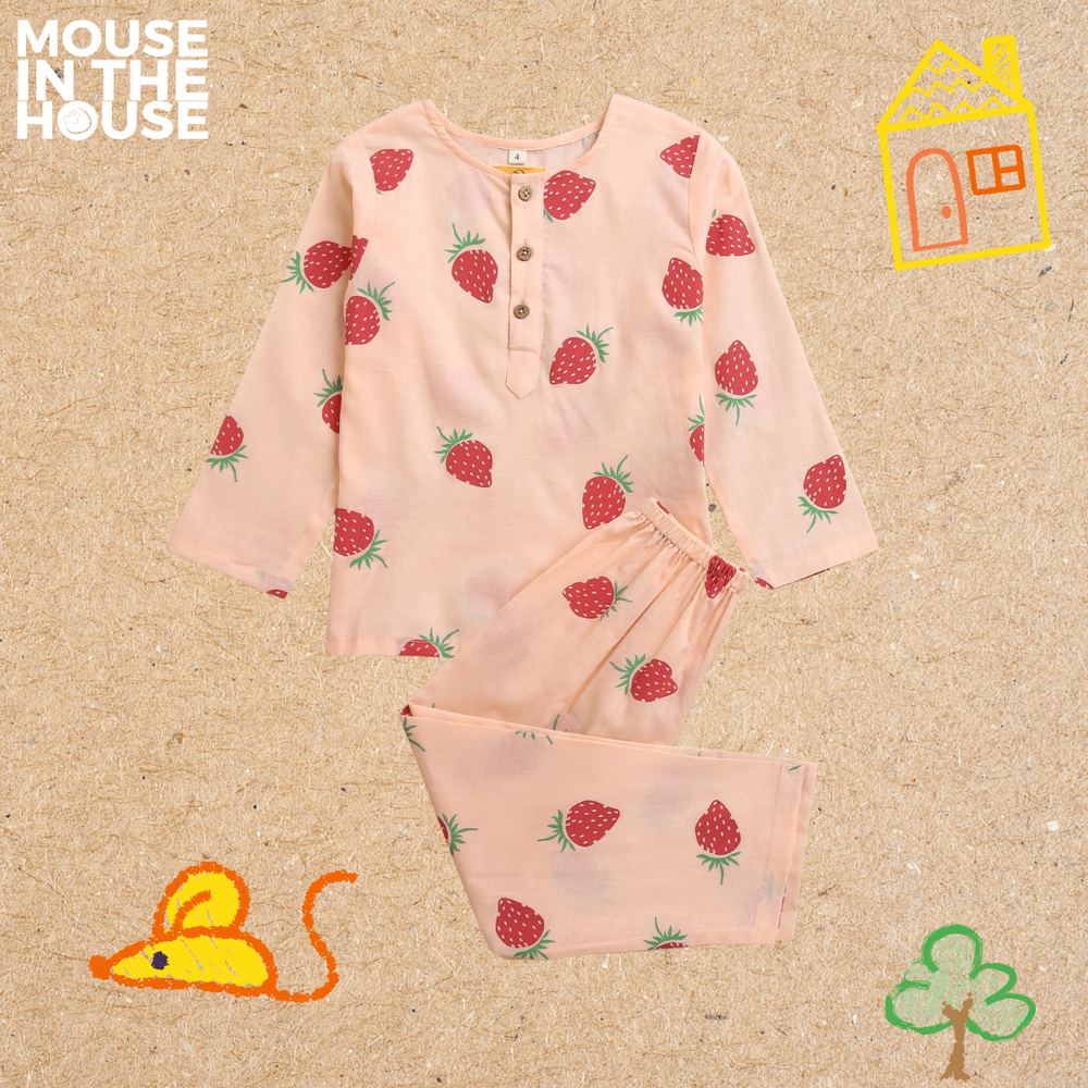 A Fresh Strawberry- Unisex Nightdress thumbnail 3